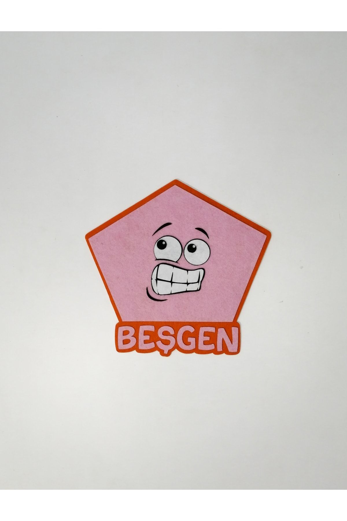 تخته اشکال هندسی با ۶ رنگ و حالت‌های بیان (ماده آموزشی نمدی)