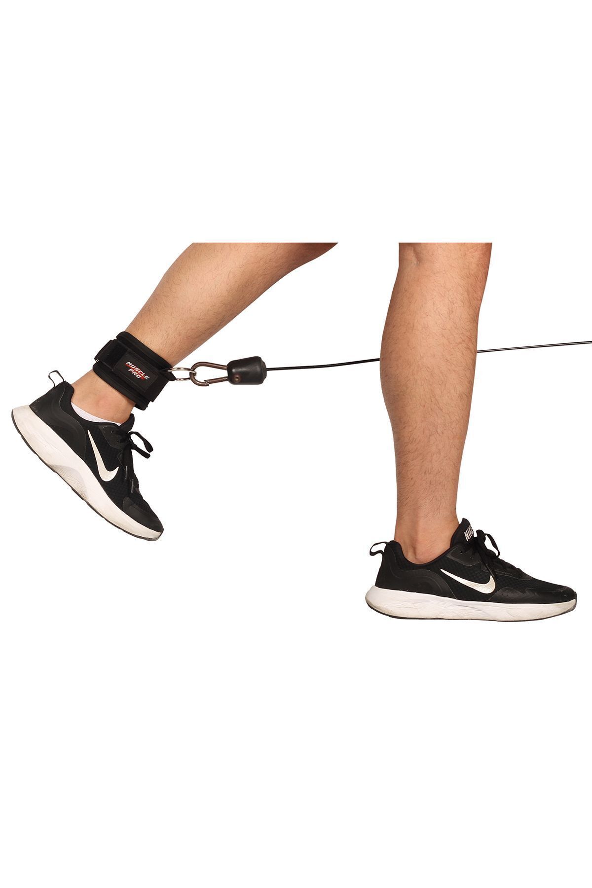 MUSCLE PRO Lateks Lastik Uyumlu PRO Ayak Bileği Aparatı - Fıtness Ağırlık Çekiş Aparatı