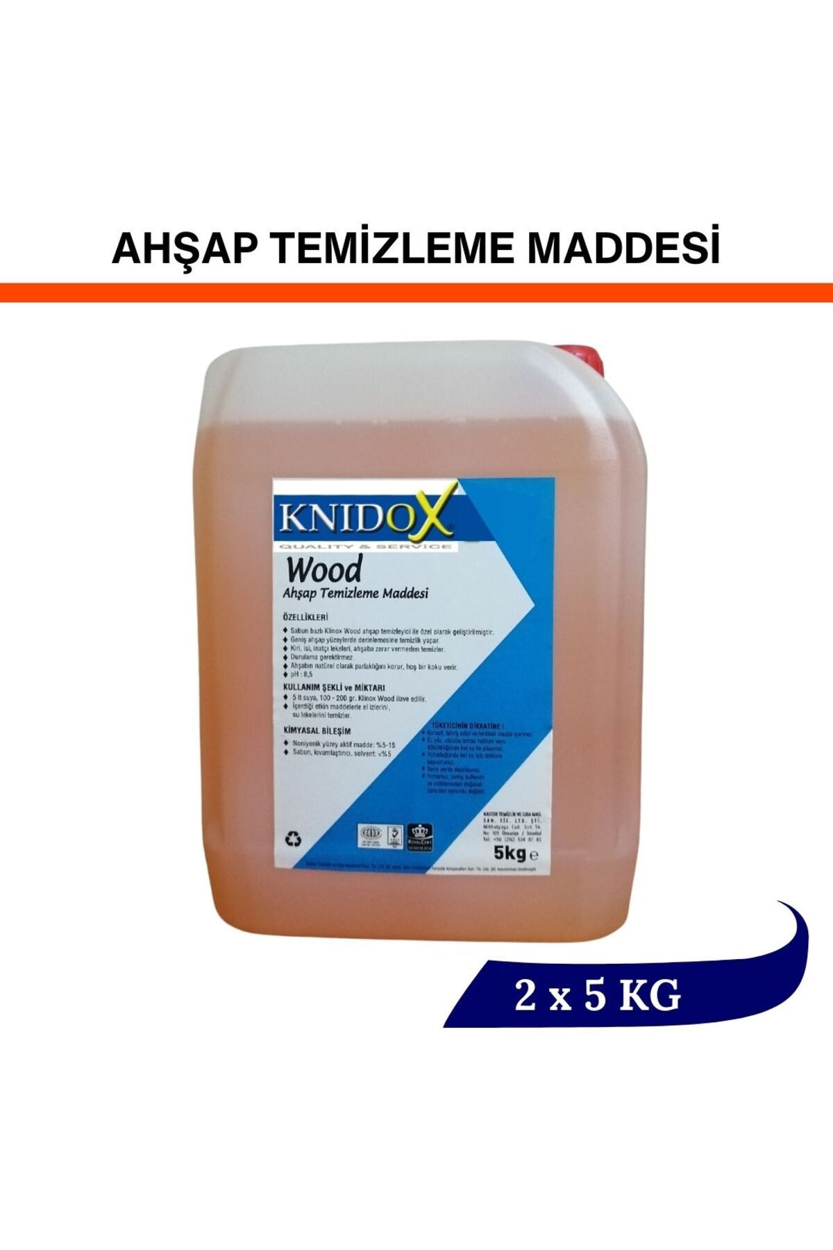 KNİDOX KNIDOX WOOD AHŞAP TEMİZLEME MADDESİ 2x 5 KG