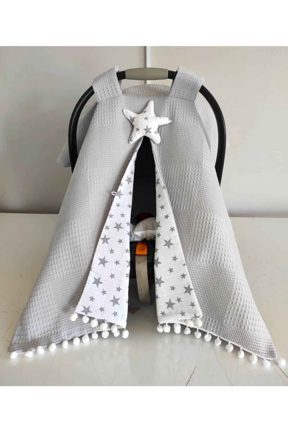 Azra design Orjinal Satıcı Ismi !! Müslin Kumaş Puset Örtüsü Ve Puset Minderi fotoğrafı 2 (önizleme)