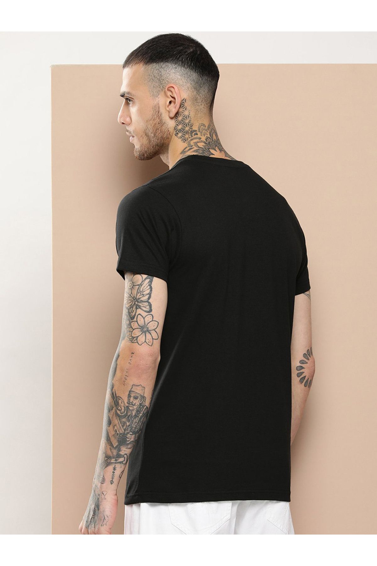 Difference of Opinion By Styli-Plain Regular Fit T-Shirt 3