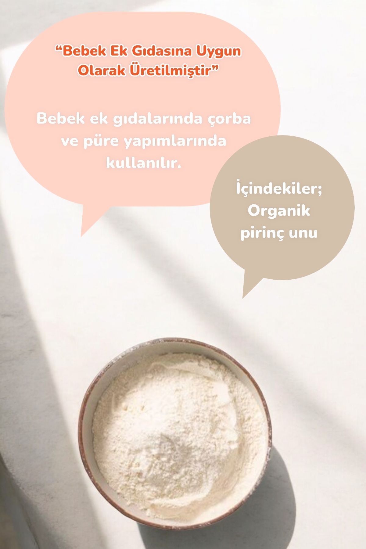 Organic Baby Rice Flour 500gr Organic Baby Rice Flour 500gr