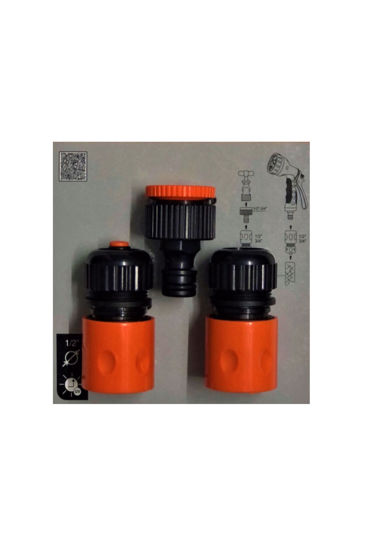 MD 315 1/2 HORTUM MUSLUK BAĞLANTISI 3LÜ SET