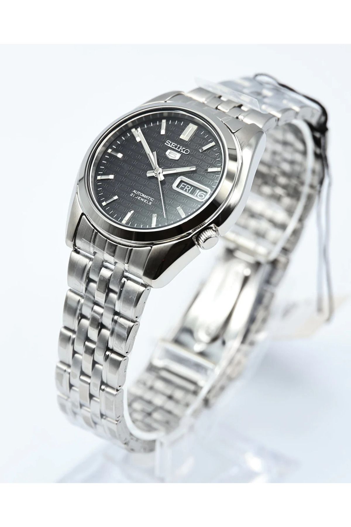 Seiko Snk361k Otomatik Erkek Kol Saati Kadran nda 5 Amblemleri I lenmi Model Erkek Aksesuar