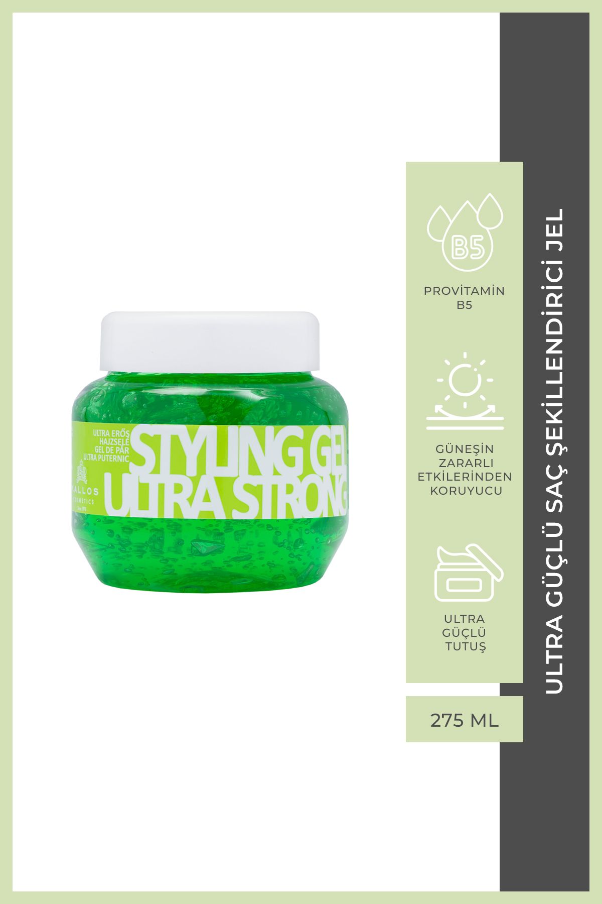 Kallos Cosmetics Kallos Ultra Güçlü Saç Şekillendirici Jel 275 ML