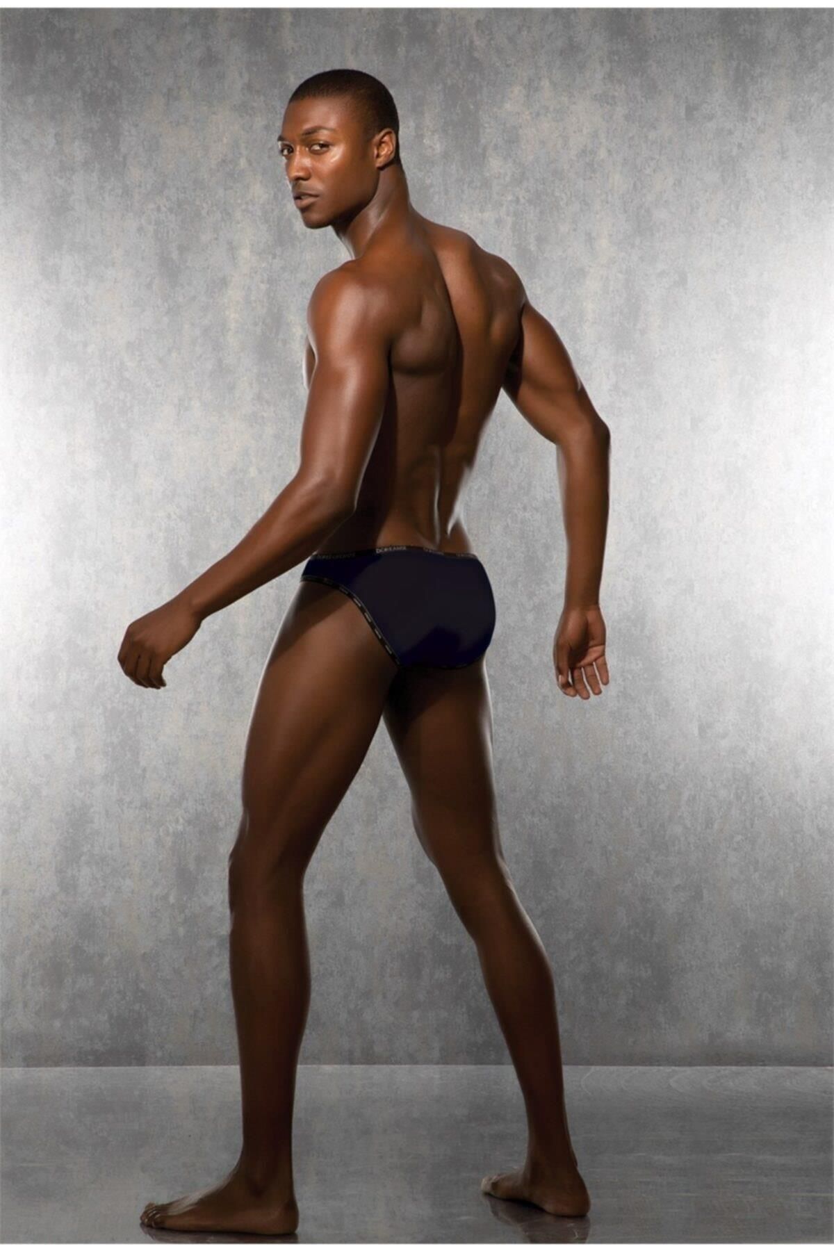 Doreanse-Black Modal Men's Slip - With Lettering on the Edge, C5T1N2O1 2