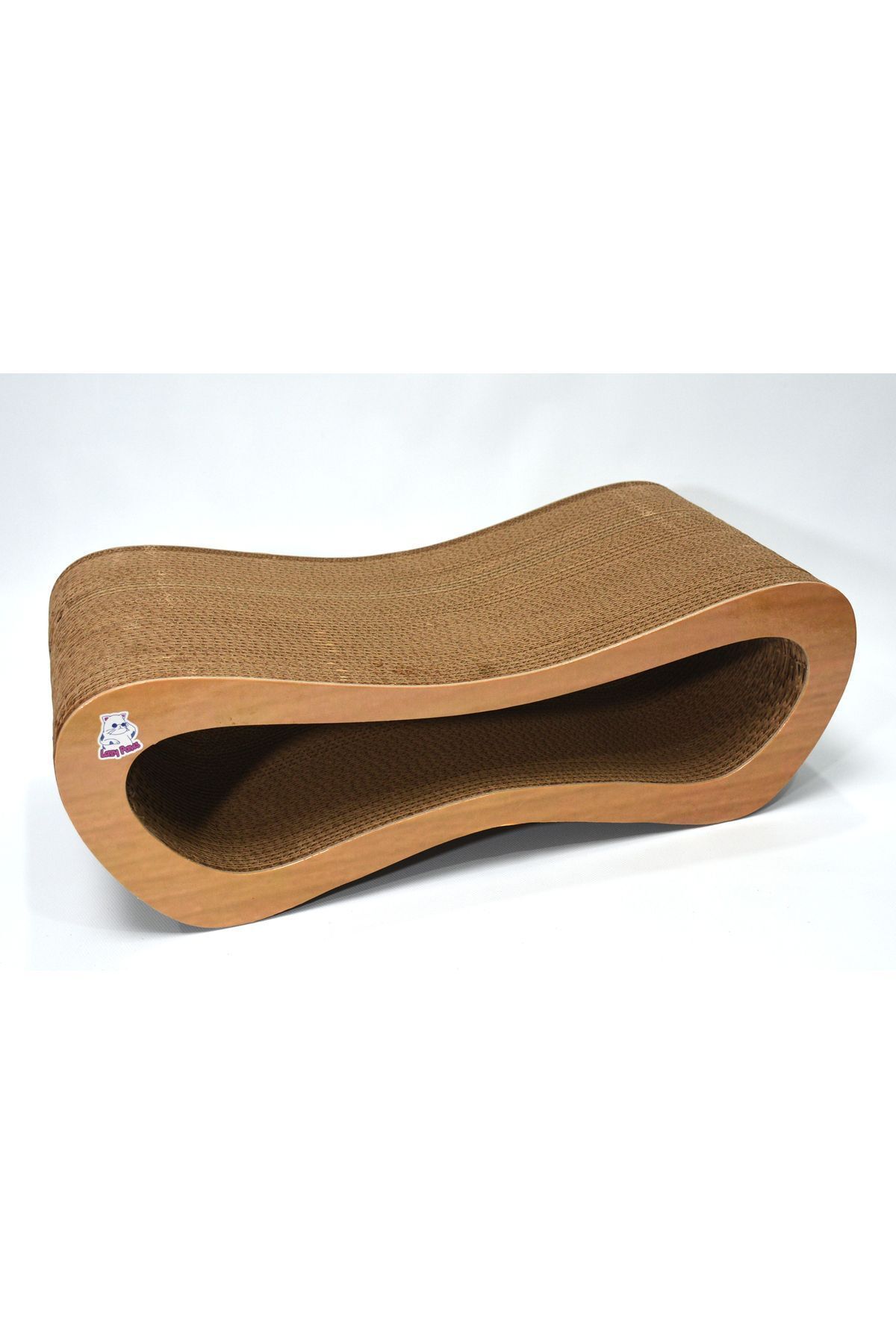 Lazy Paws-Cat Scratching Sofa – Cardboard Scratching – Horizontal Scratching - Medium (51X24X17 cm) - Wood 2