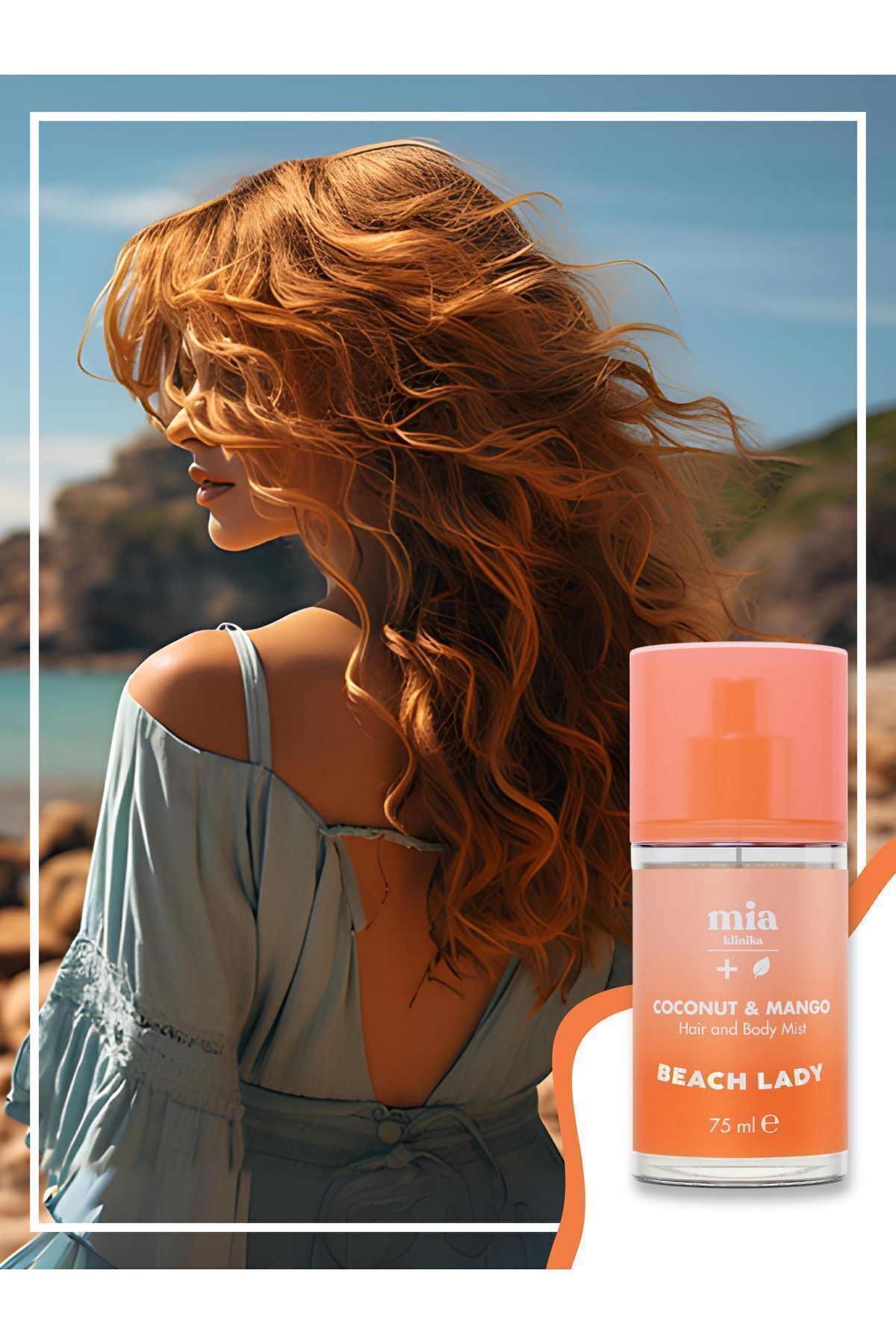 عطر زنانه موهای نارگیل و انبه بدن mia klinika