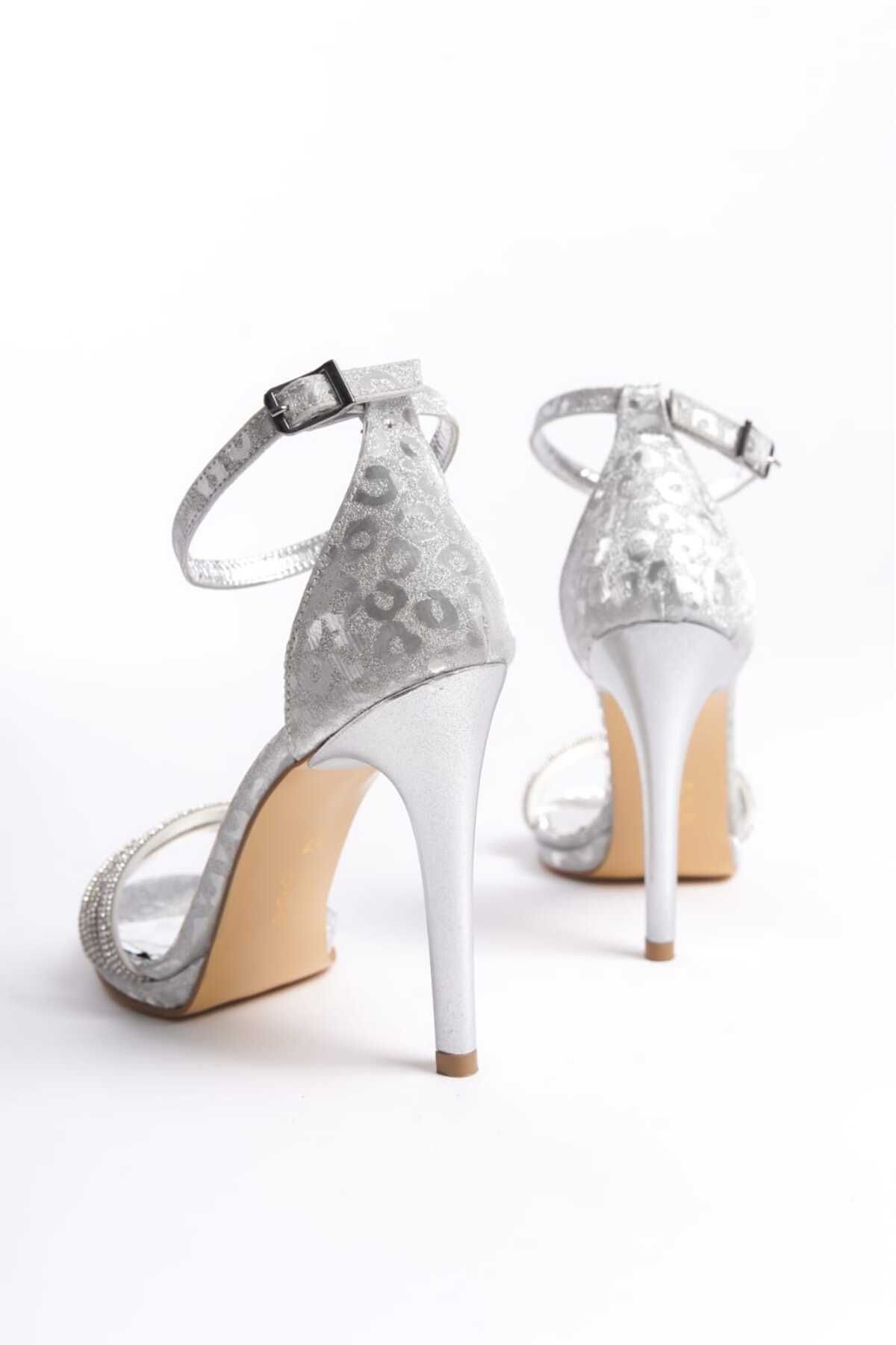 ESER-Sandale de seara cu toc de 11 cm Stone Gold 2