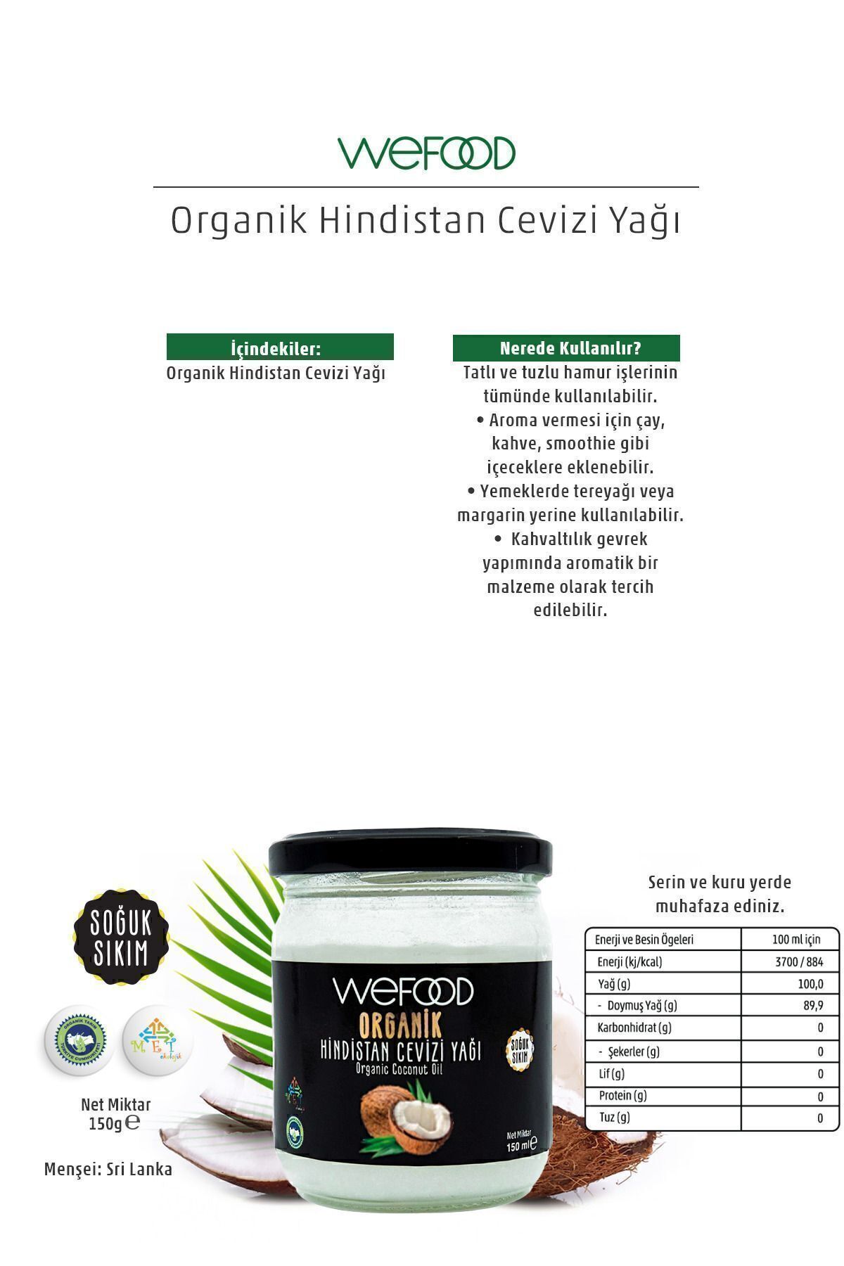 Organic Coconut Oil 150 ml (Cold Pressed) Organic Coconut Oil 150 ml (Cold Pressed)