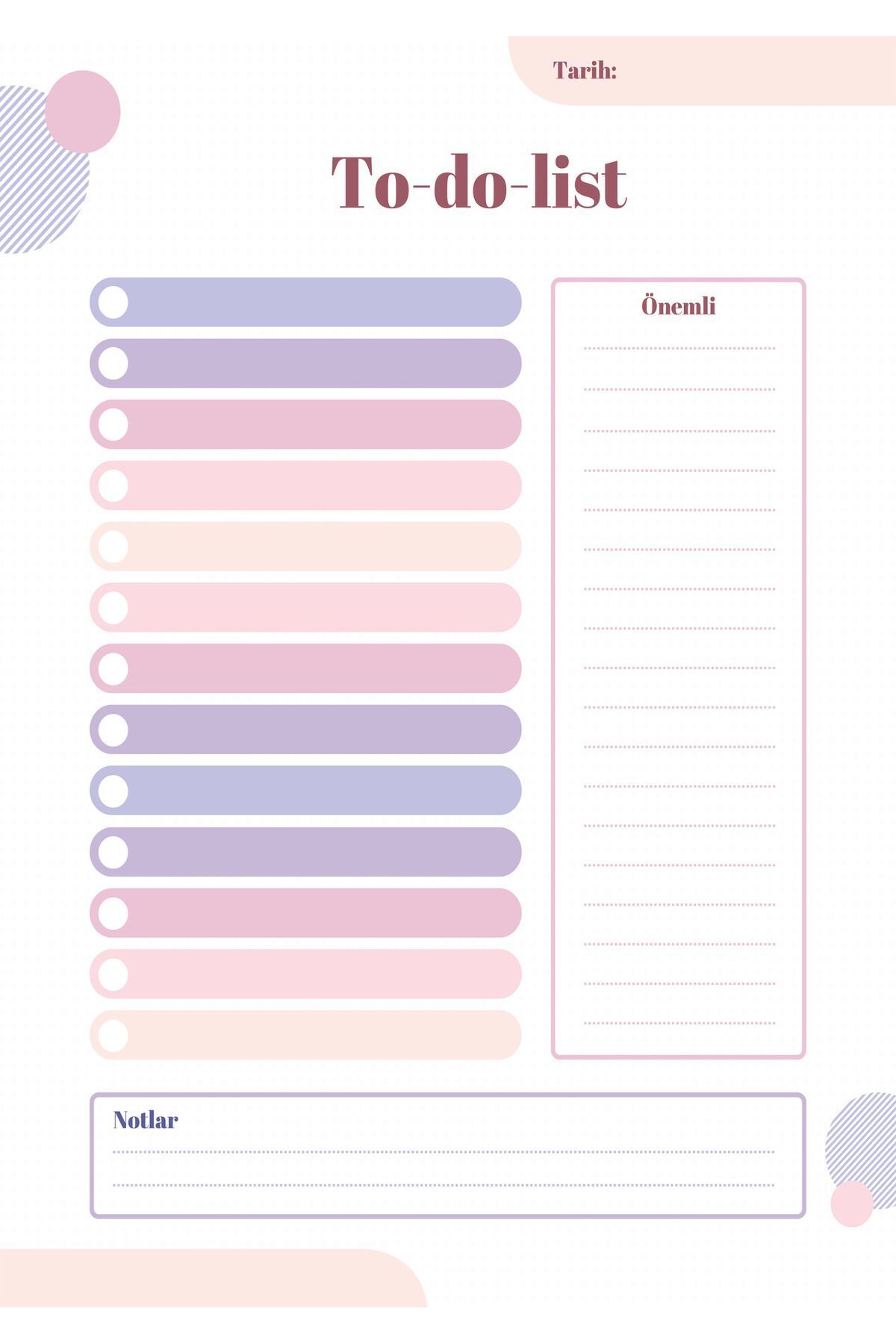 Srctech-To Do List, to Do List, A5 Size 50 Sheets, Pink-Purple to Do List 2