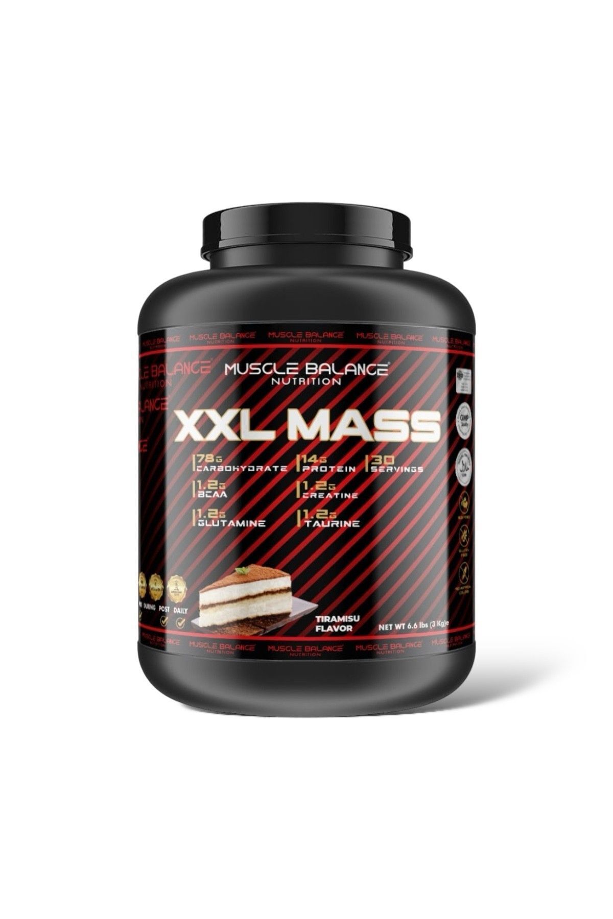 muscle balance nutrition XXL MASS GAİNER TİRAMİSU 3KG