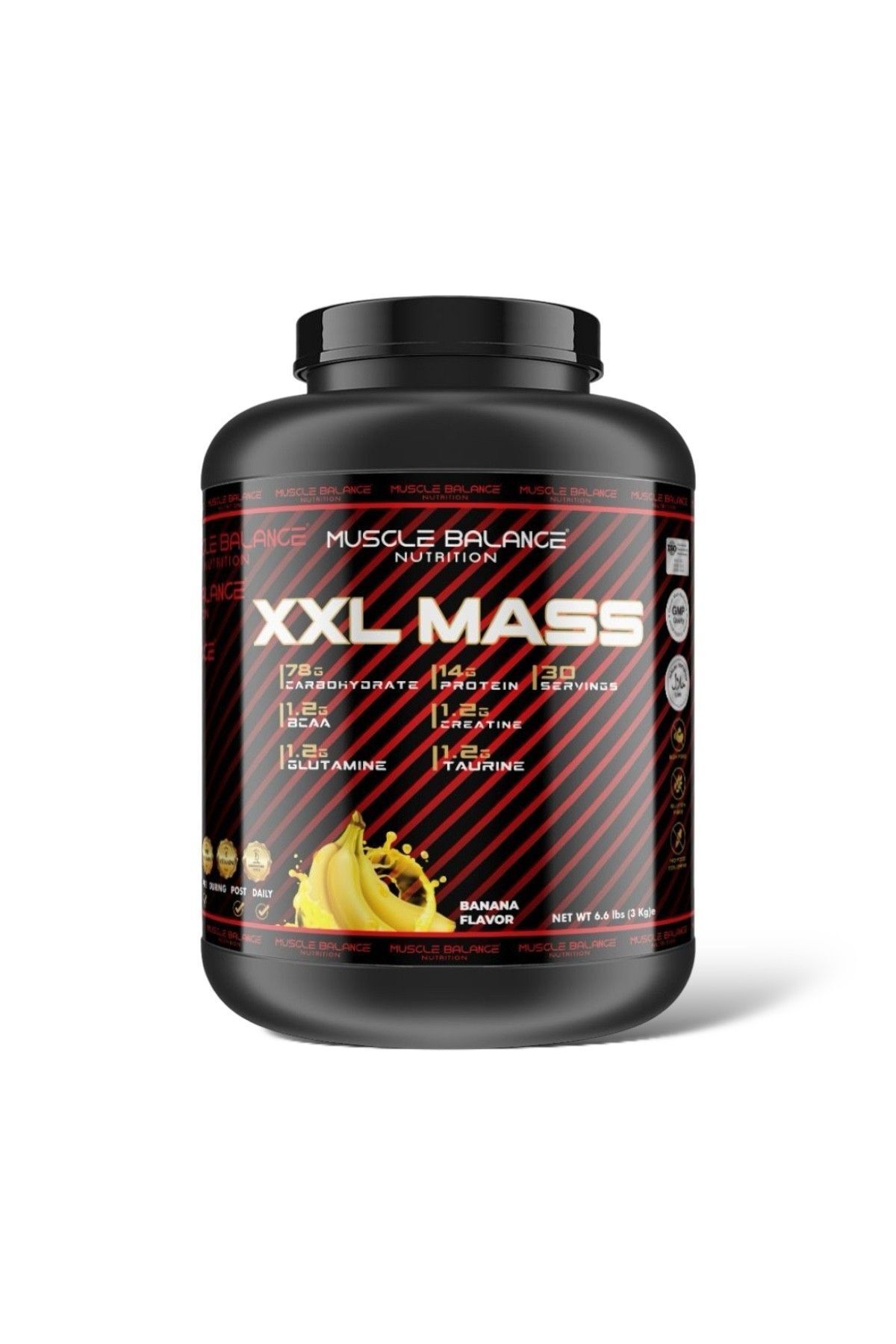 muscle balance nutrition XXL MASS GAİNER MUZ AROMALI 3KG