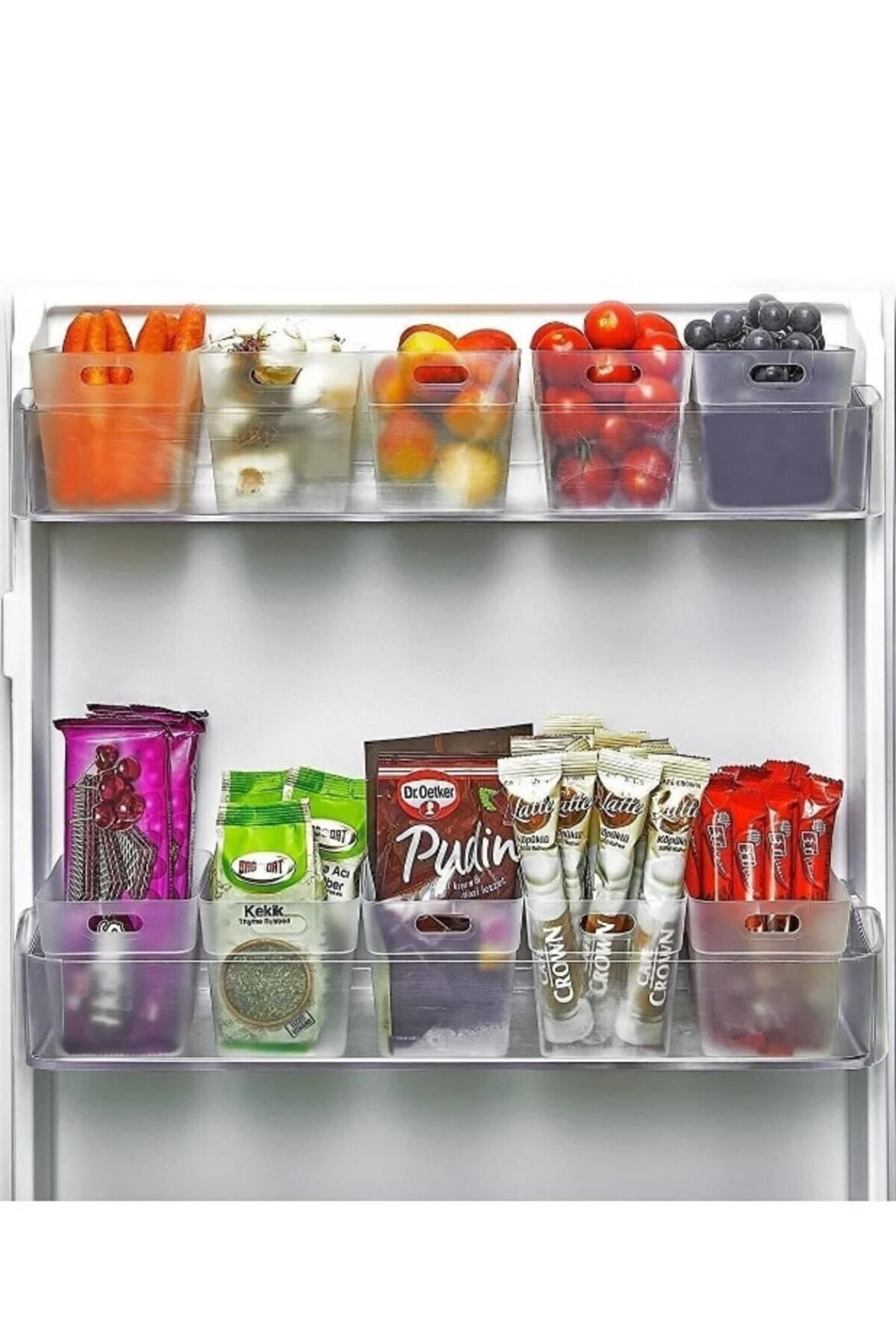 Hilamingo Home-Set de 6 cutii de organizare pentru frigider și organizator în ușă 2