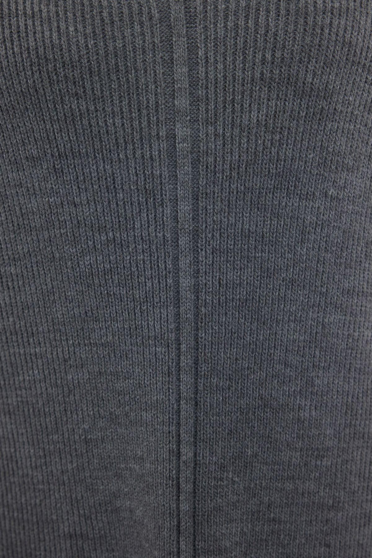 Trendyol Curve-Midi délka antracitové pletené šaty - Tbbaw25Ah00008 4