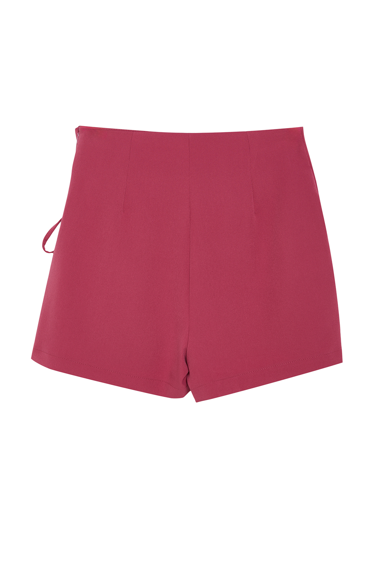 Trendyolmilla  Mor Bağlama ve Kuşgözü Detaylı Dokuma Şort Etek TWOAW21SR0038 - Görsel 13