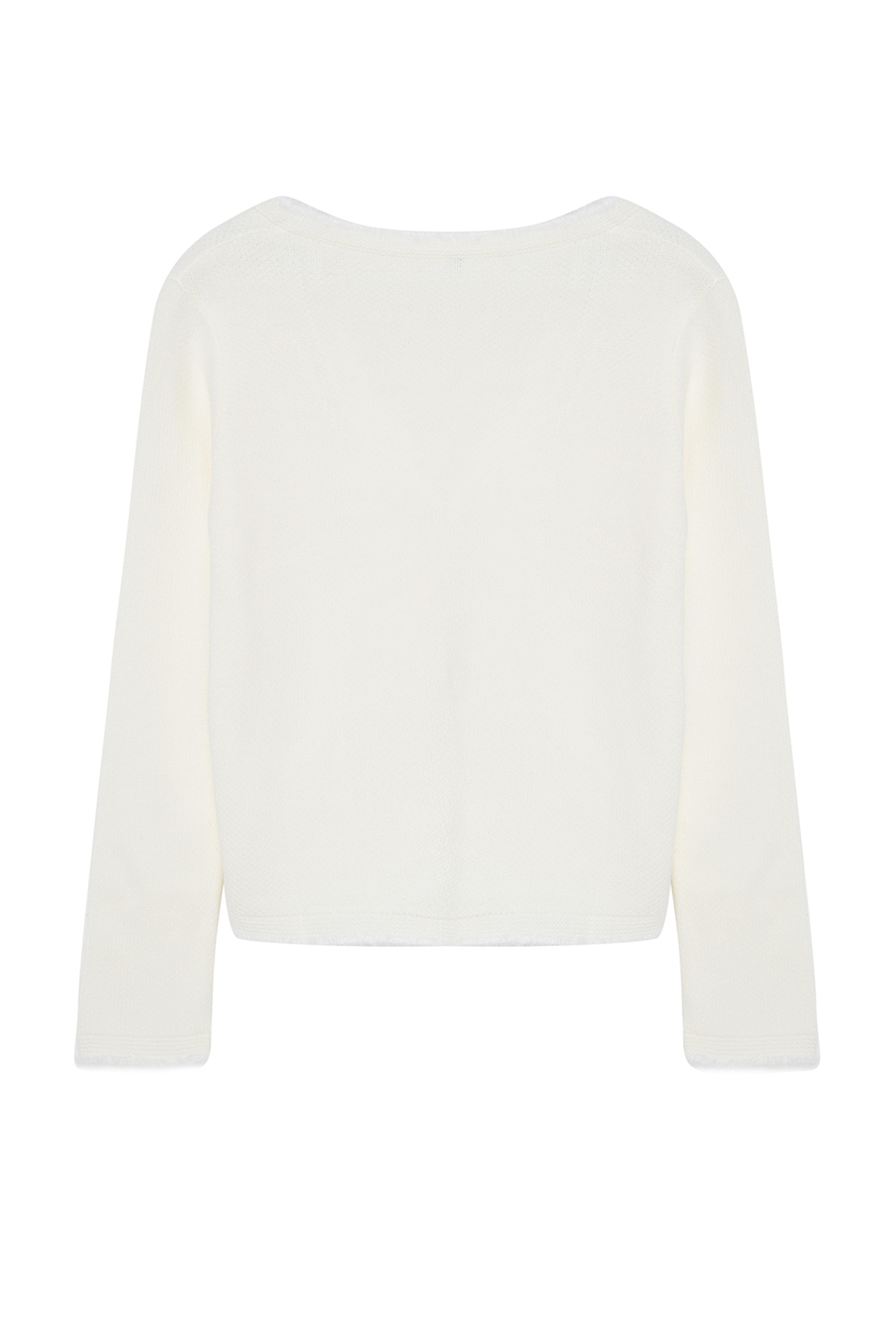 Trendyolmilla  Ekru Düğme Detaylı Tüylü Yumuşak Dokulu Triko Hırka TWOAW25HI00105 - Görsel 7