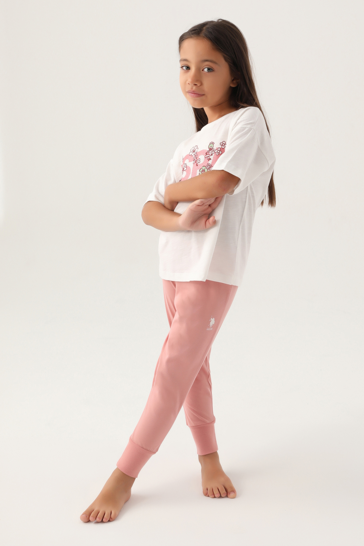 ست پیژامه دخترانه یو اس پولو | 994771 U.S. Polo Assn. - Image 2