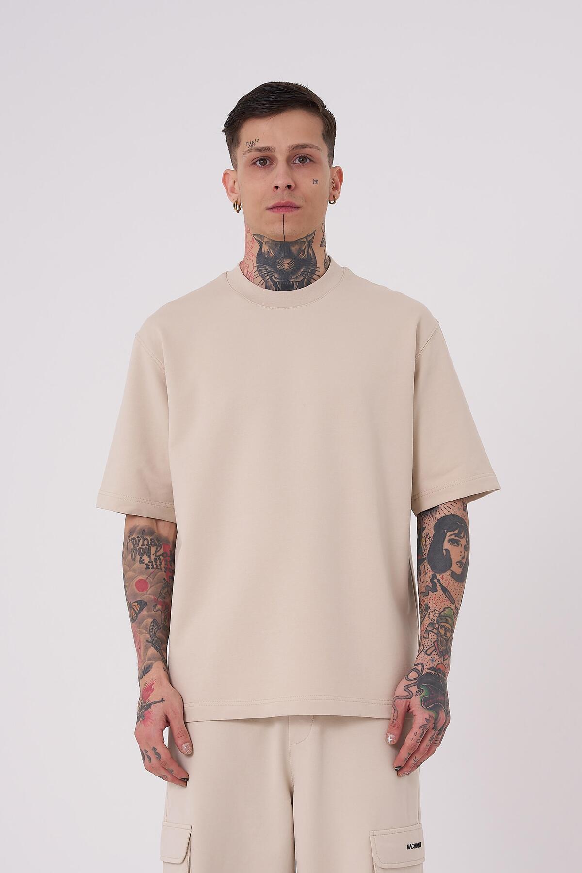 تیشرت مردانه بدون نام پایه ریلکس اکرو