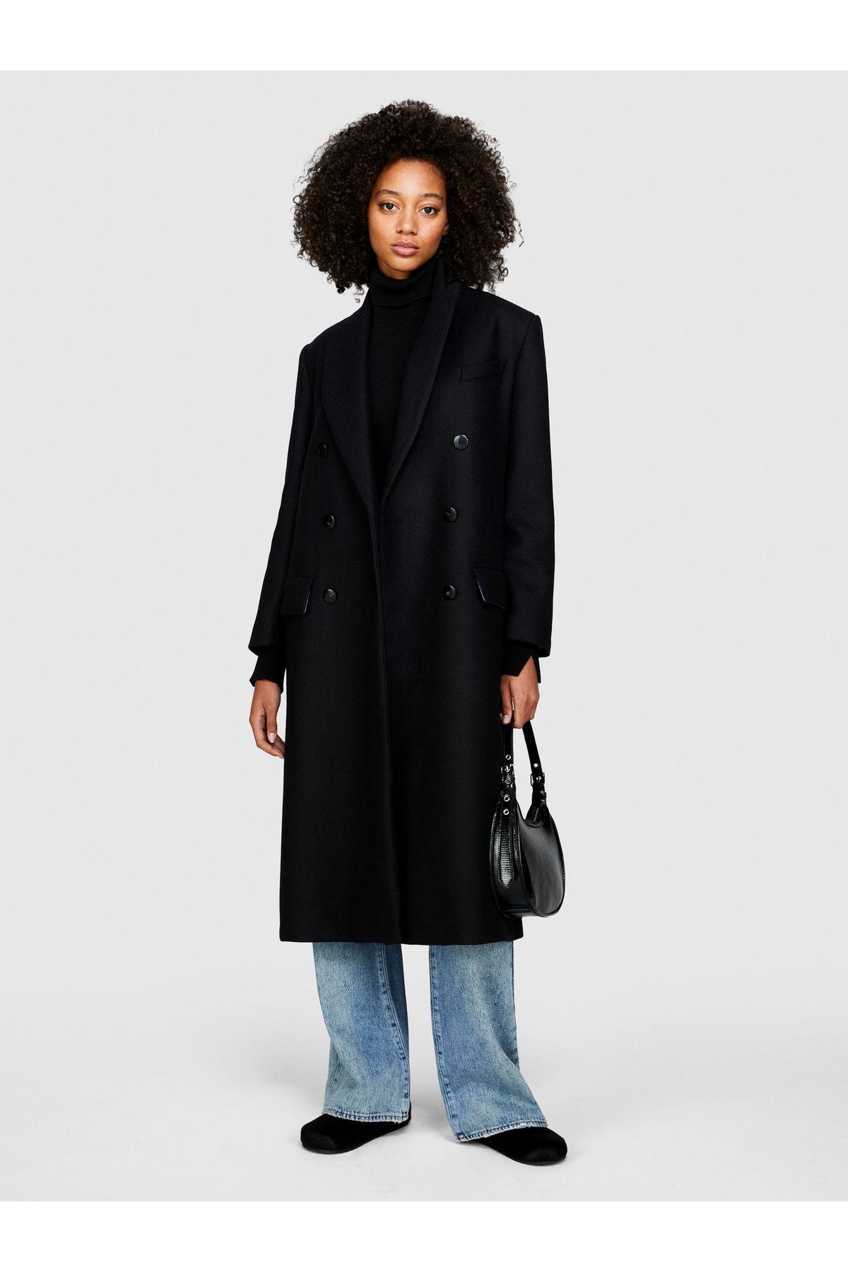 Sisley wool coat cheap