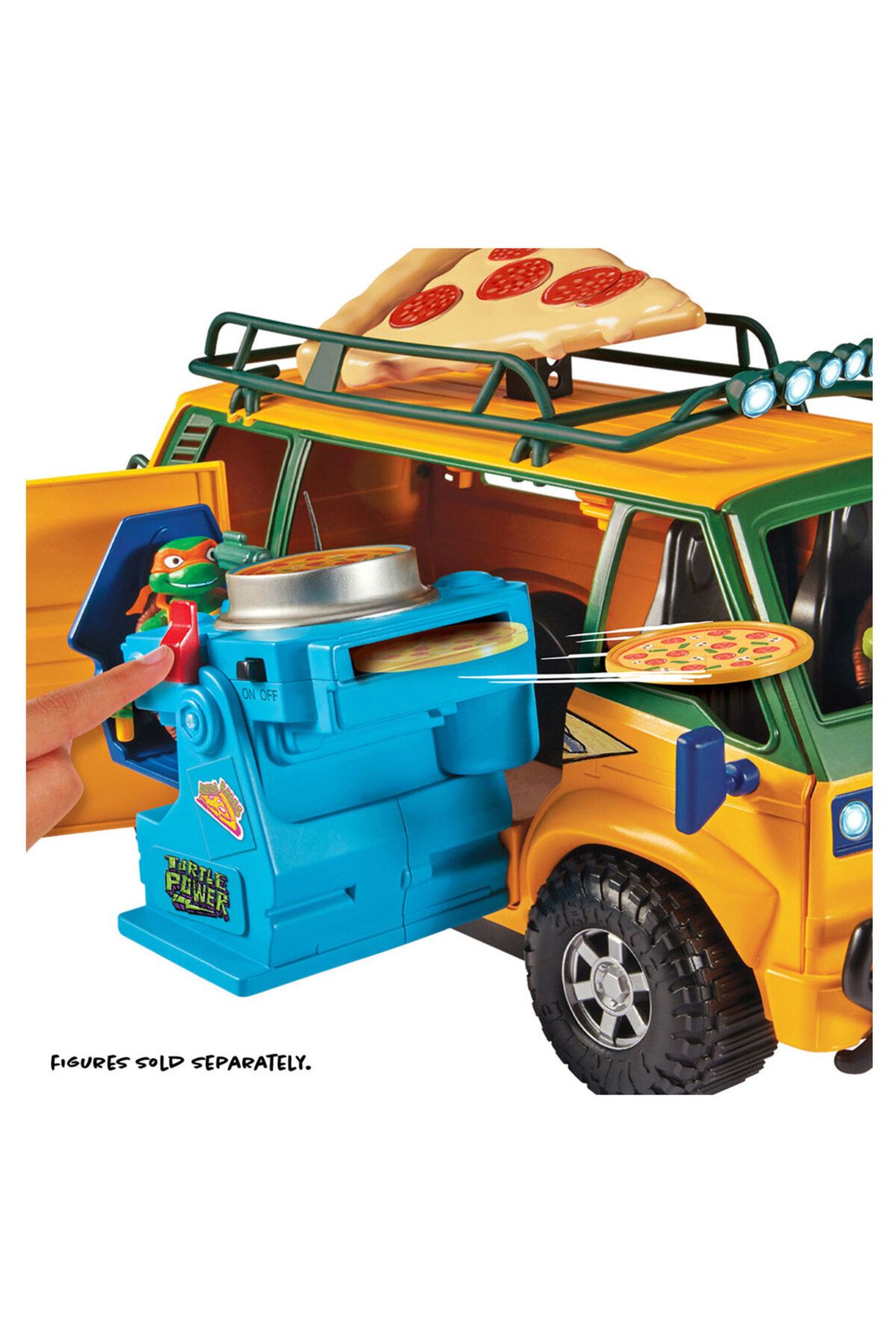 Tmnt Ninja Turtles Mutant Mayhem Karavan Pizzafire Delivery Turtle Van - 4