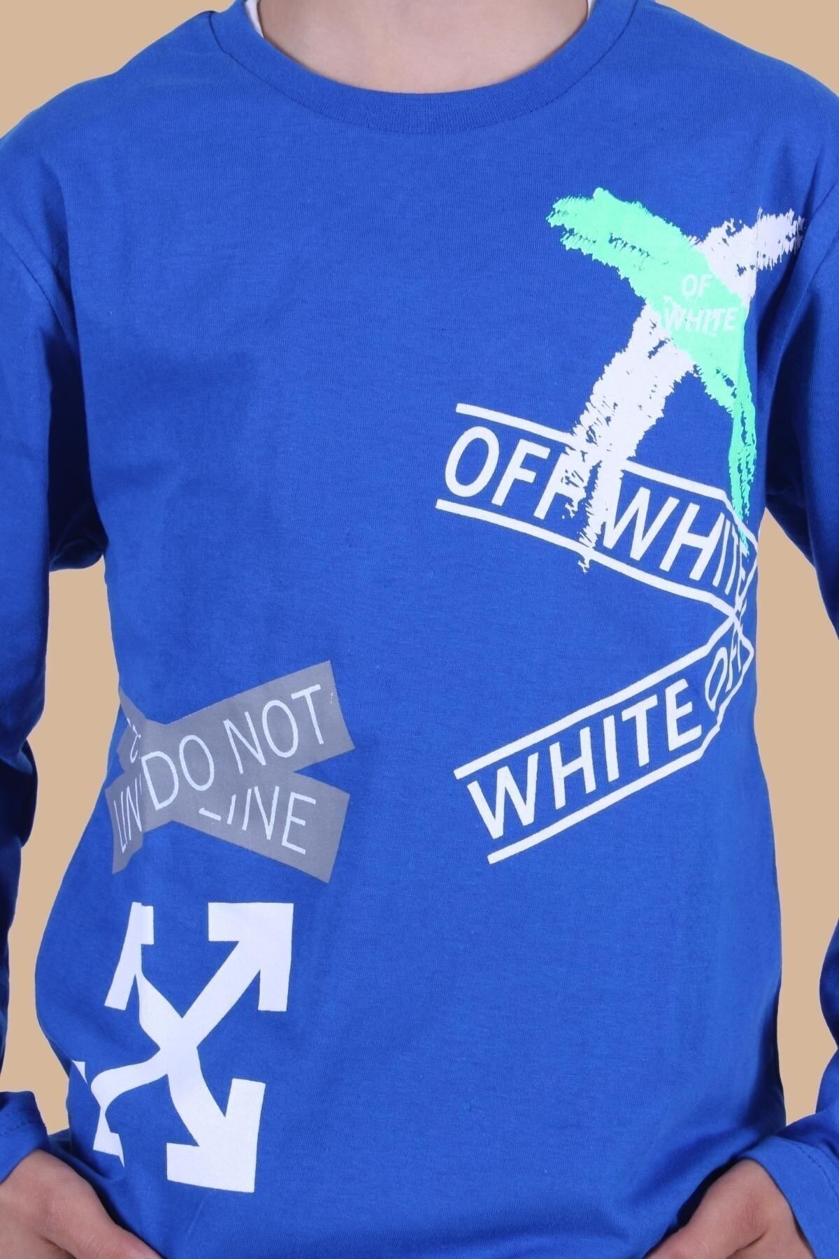 سویشرت پسرانه آبی YA KO KİDS | YK00138 اورجینال - تصویر 5