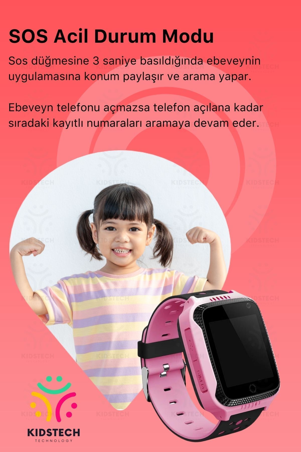 Çocuklar İçin GPS Konum BTK Kayıtlı Sim Kartlı Çocuk Takip Ortam Dinleme Kameralı Q25 Akıllı Saat