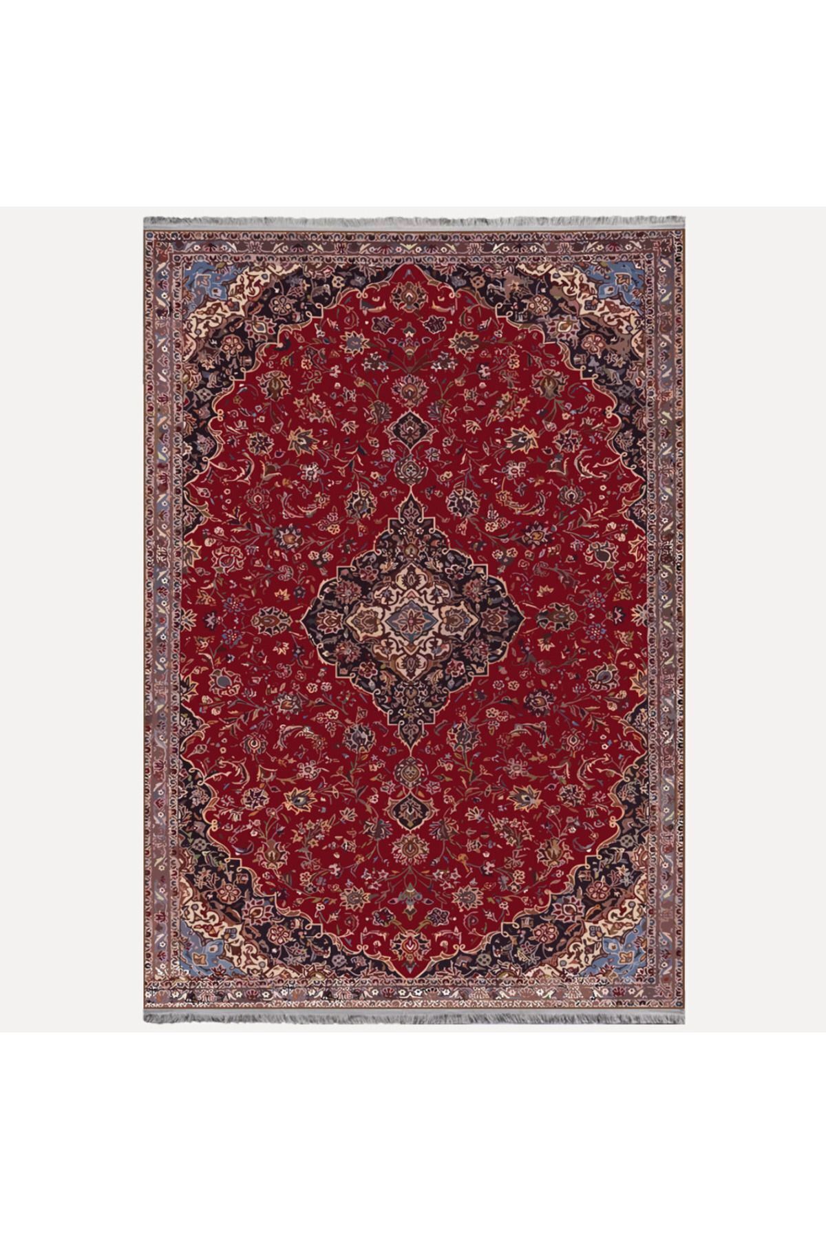 Etnik Desenli Yıkanabilir Kaymaz Tabanlı Salon Halısı, Koridor ve Mutfak Halısı Kilim mars 2167