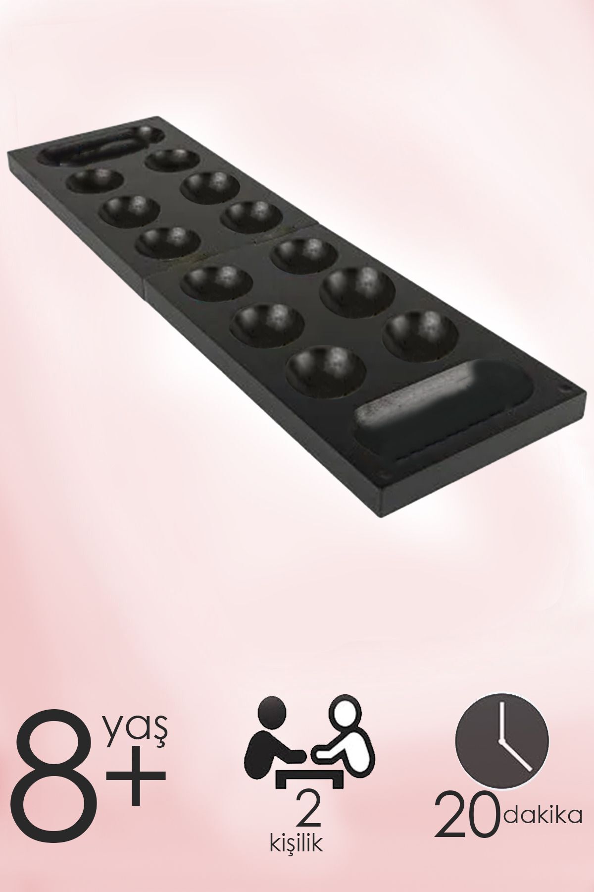 Beatitude Mangala Zeka Oyunu Eğitici Stratejik 2 Kişilik Eğlenceli Akıl Oyunları Kız Çocuk Oyuncak Zeka Küpü fotoğrafı 5 (önizleme)