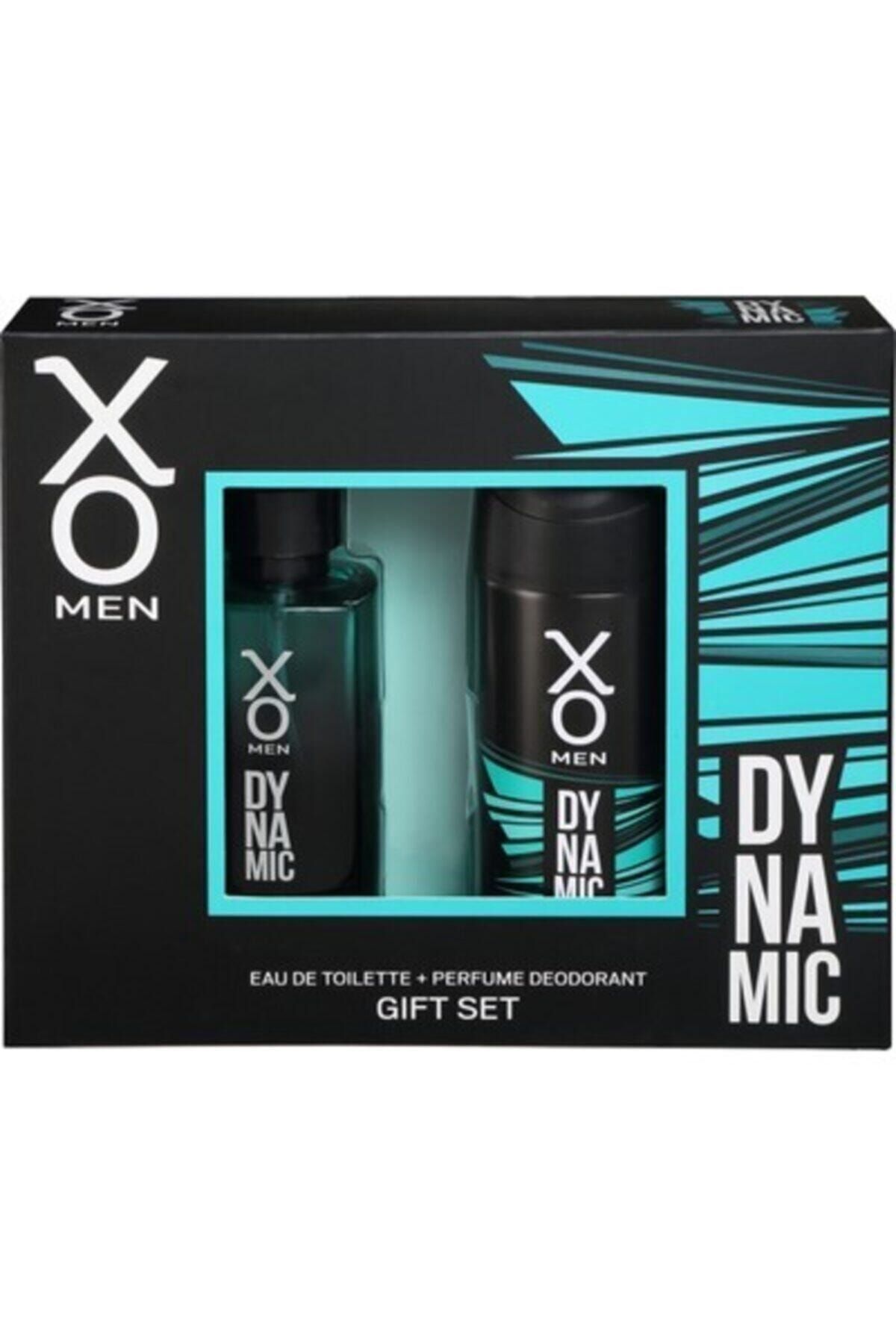 ست عطر مردانه داینامیک اصلی 100 میلی لیتر EDT + ست دو نفره دئودورانت 125 میلی لیتری Xo