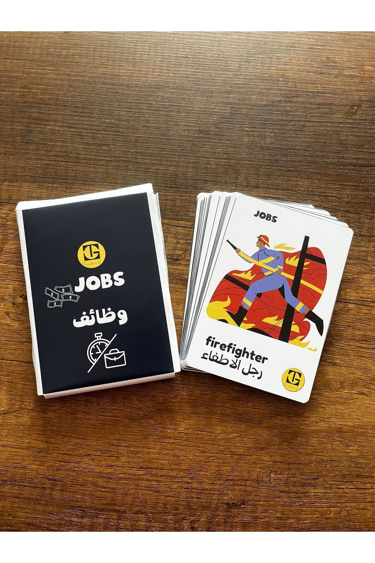 Teacherg game İngilizce/Arapça ilk sözcük kartlar (flash cards) meslekler (29 kart) fotoğrafı 2 (önizleme)
