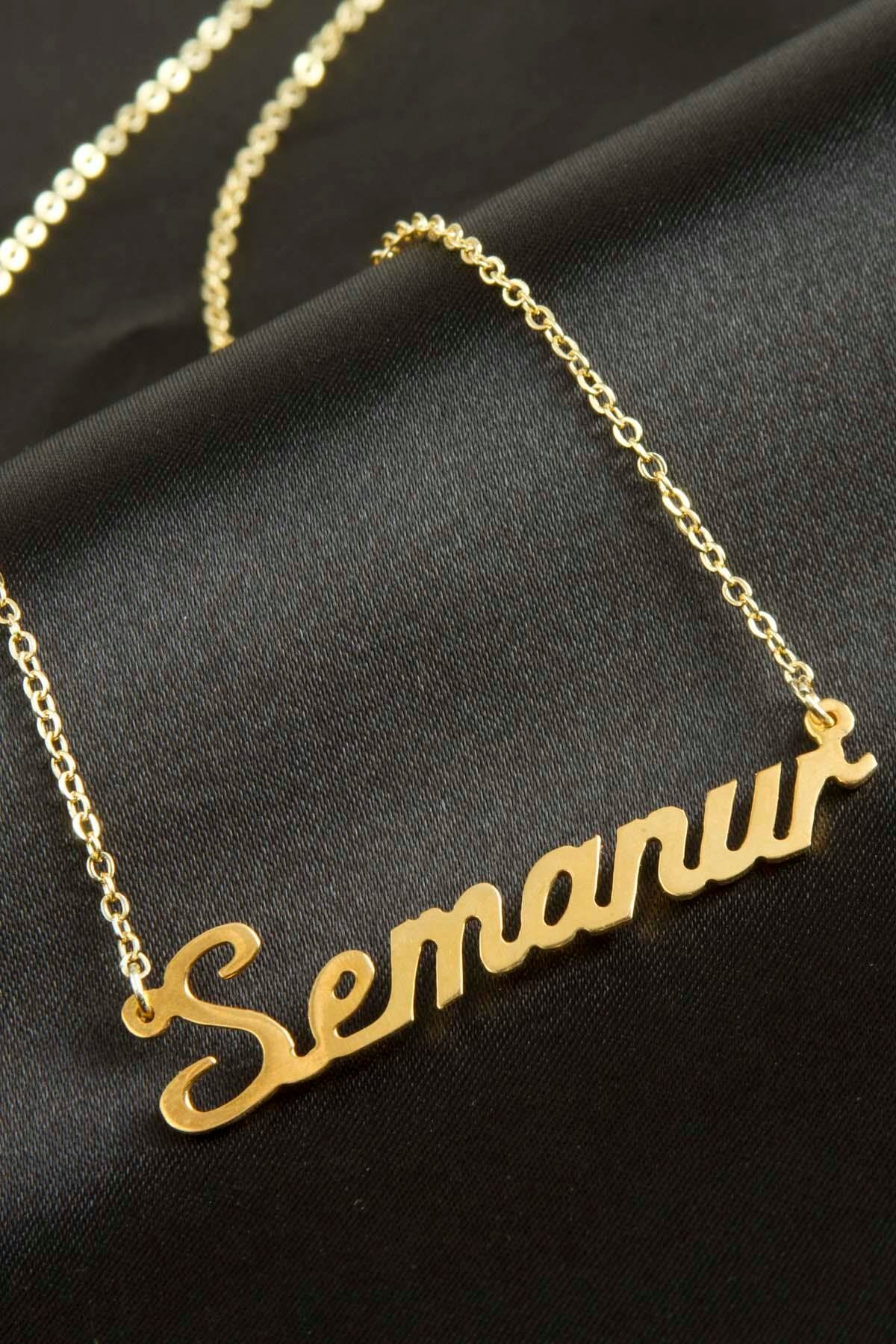 Bijuteri Net Semanur isimli kolye (Kişiye Özel)