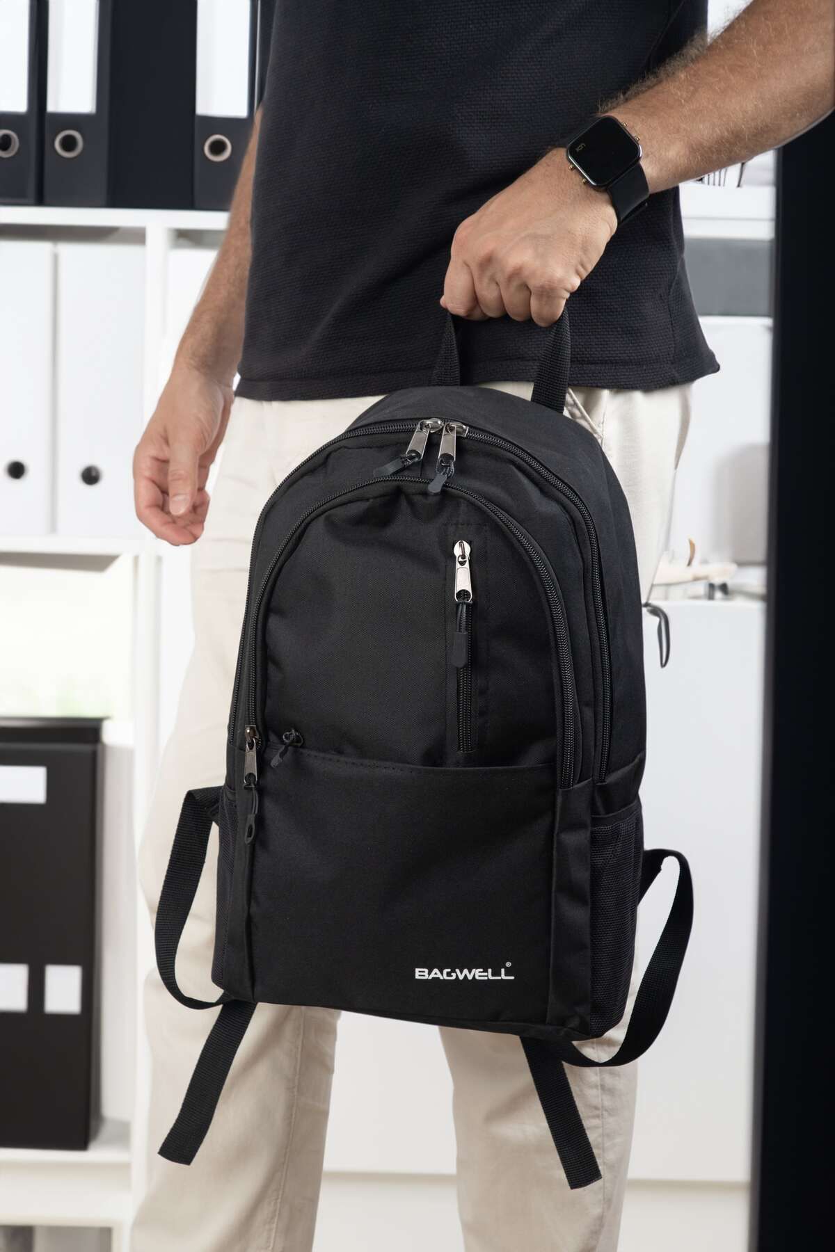 کوله پشتی زنانه مشکی BAGWELL | BGWSRT007 اورجینال - تصویر 3