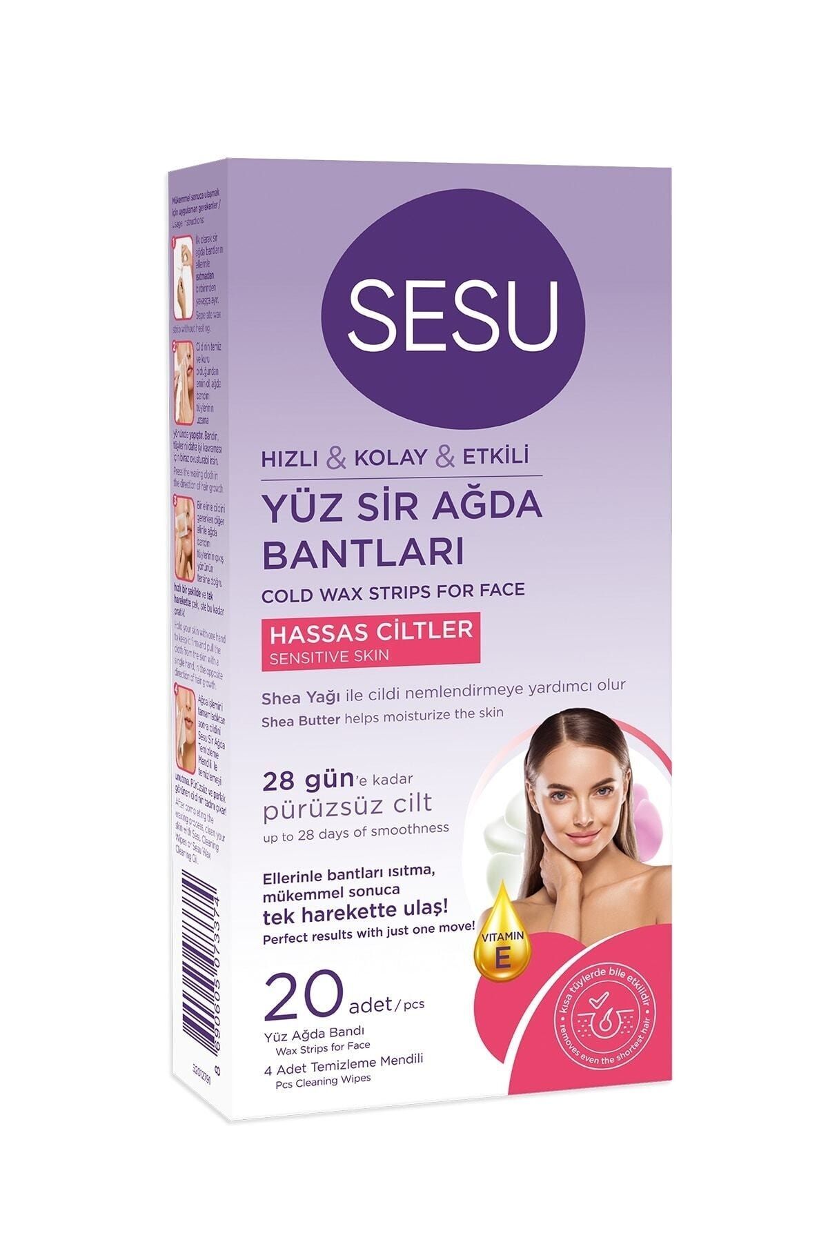 Sesu Efe Yüz Sir Ağda Bandı Hassas Ciltler 20'li