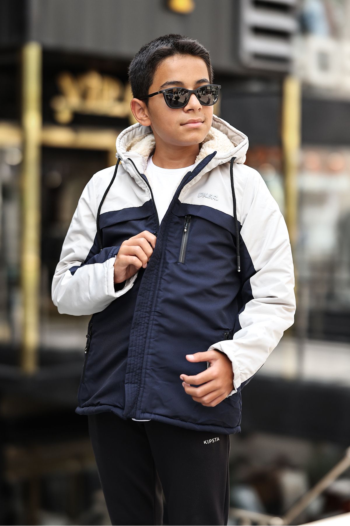 DOXGER-Personality Fur Lined Children's Coat 1