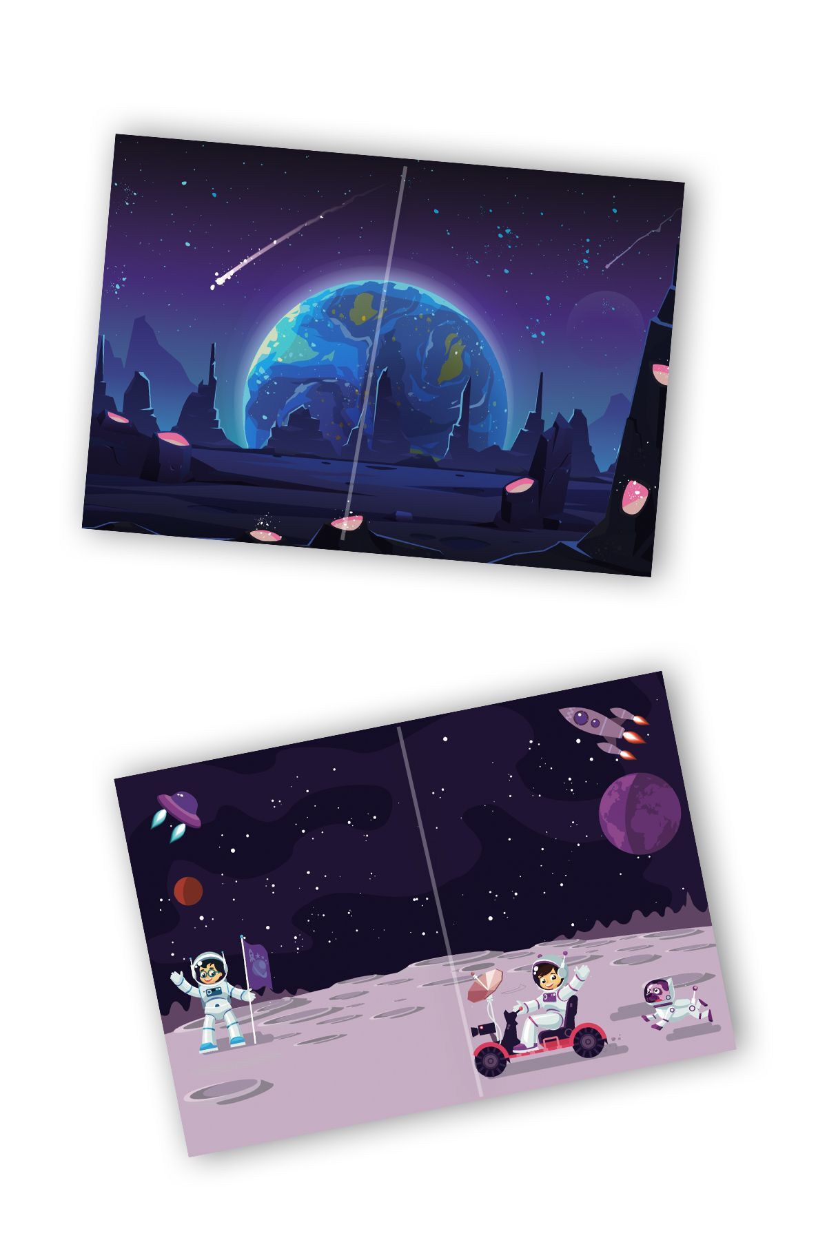 MERT BEBEK MY STİCKER BOOK '' UZAY-DİNOZORLAR'' , 2Lİ SET TÜKENMEYEN STİCKER KİTABI fotoğrafı 7 (önizleme)