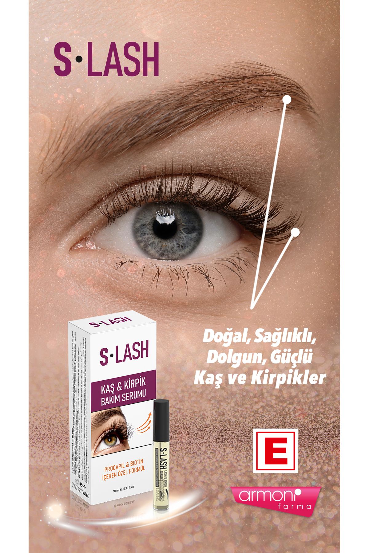 Slash-Eyebrow and Eyelash Serum 10 ml 3