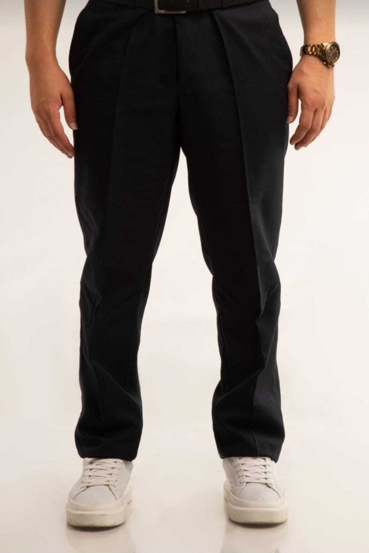 Young High School Length School Pants Woven Fabric Pants
