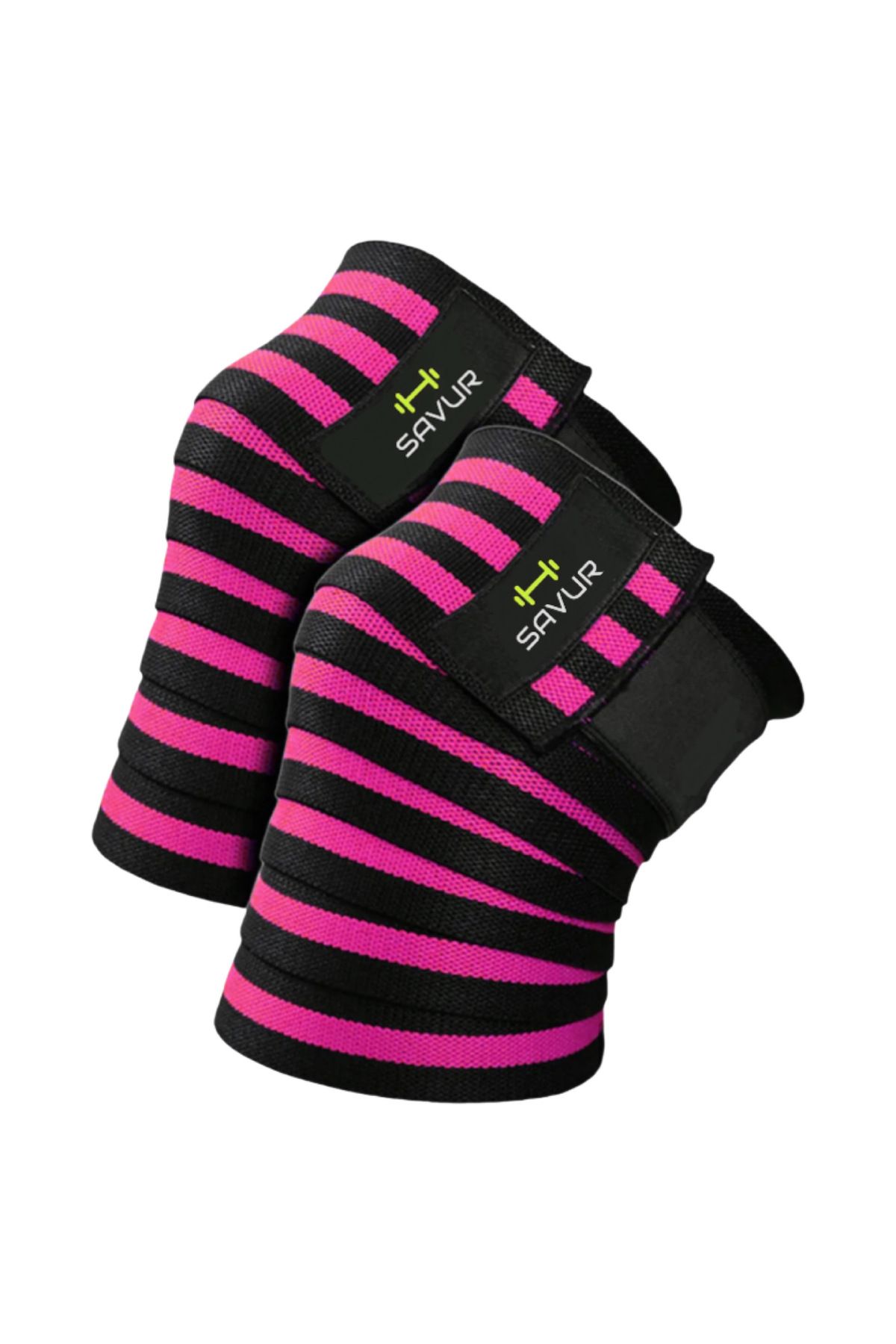 SAVUR Pro Knee Wraps - Diz Bandajı - Crossfit Ağırlık Dizliği 2'Lİ