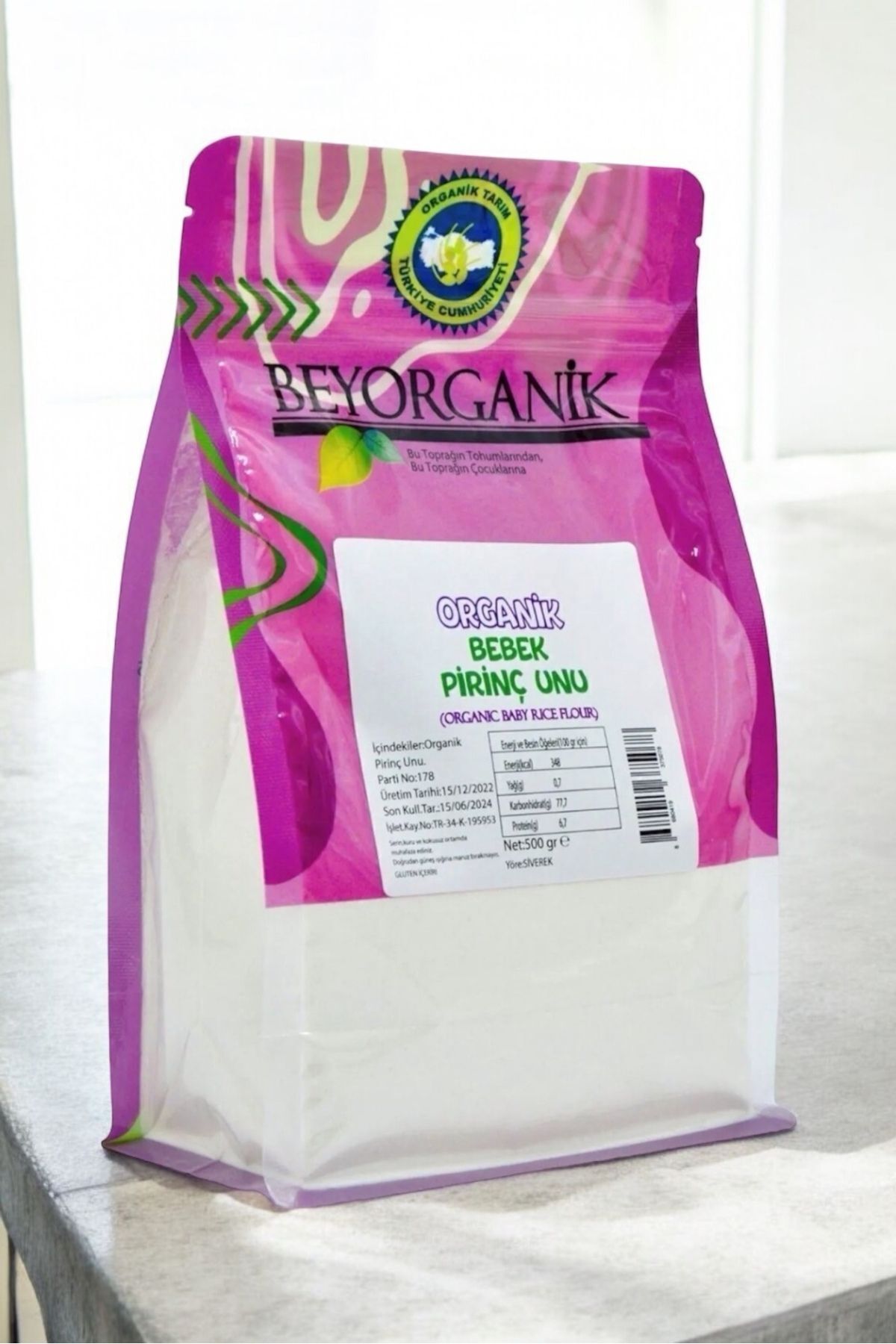 Organic Baby Rice Flour 500gr Organic Baby Rice Flour 500gr