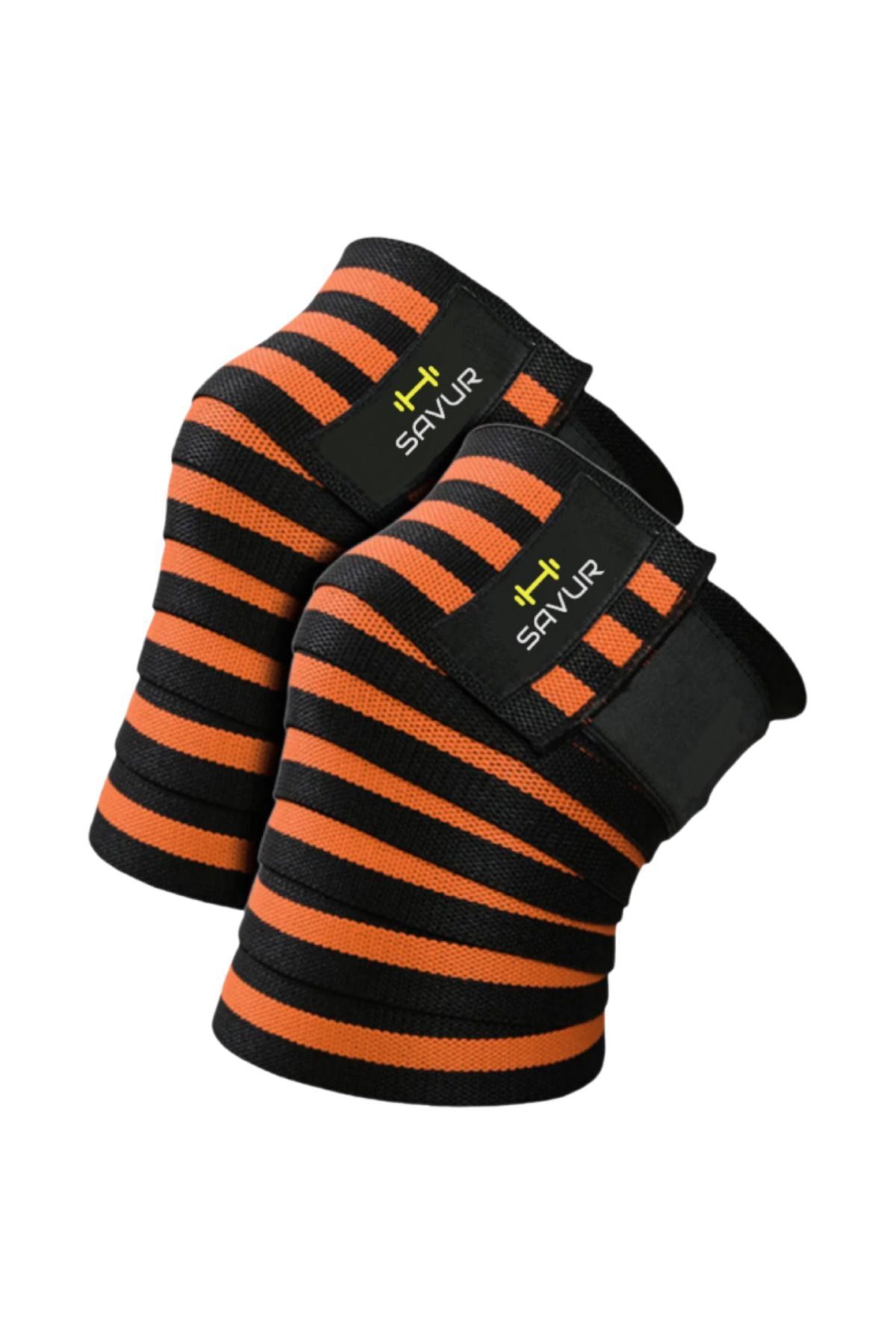 SAVUR Pro Knee Wraps - Diz Bandajı - Crossfit Ağırlık Dizliği 2'Lİ