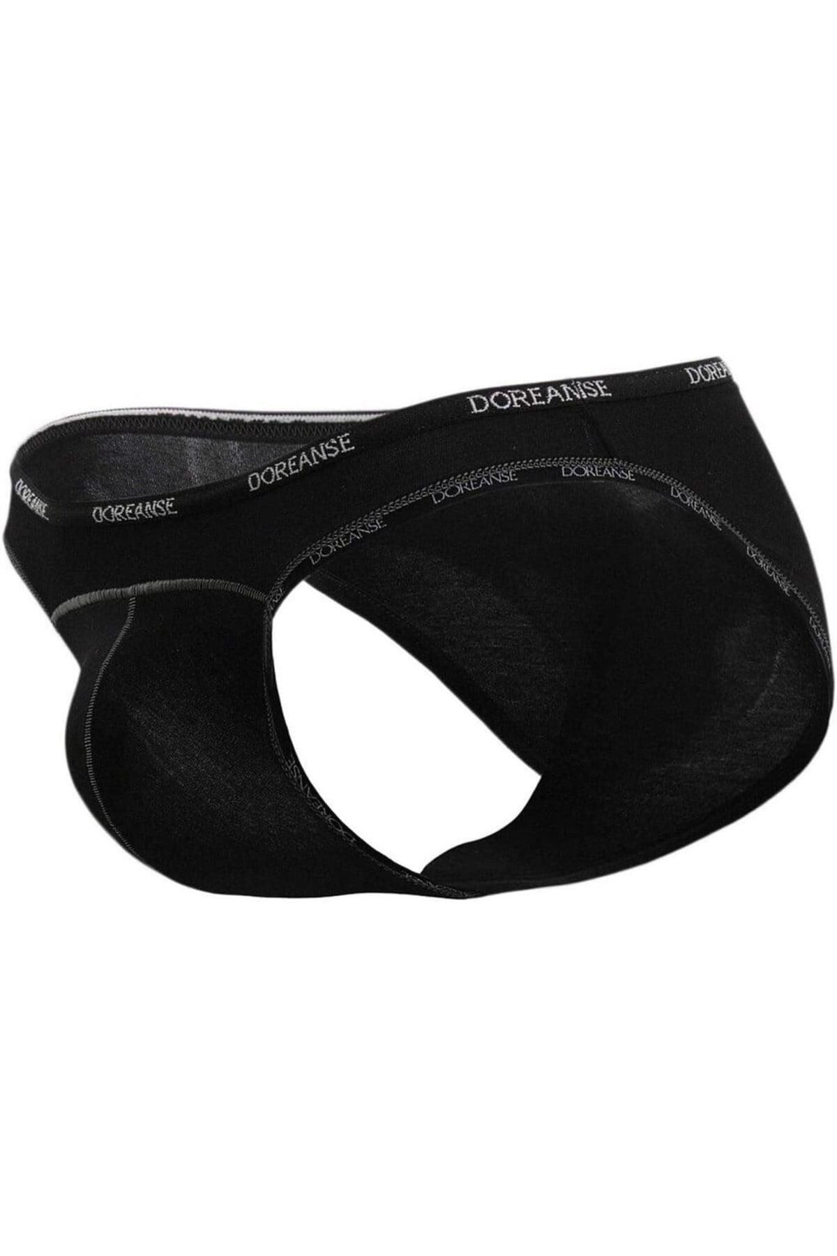 Doreanse-Black Modal Men's Slip - With Lettering on the Edge, C5T1N2O1 3