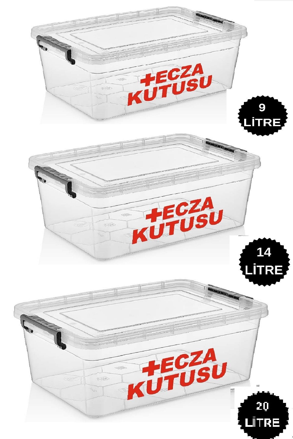 DEEMBRO 3 Adet 20 Lt 14 Lt 9 Lt Ecza Kutusu Ecza Dolabı Çantası Ilaç Kutusu Ilaç Saklama Kabı Kutusu Ilaç