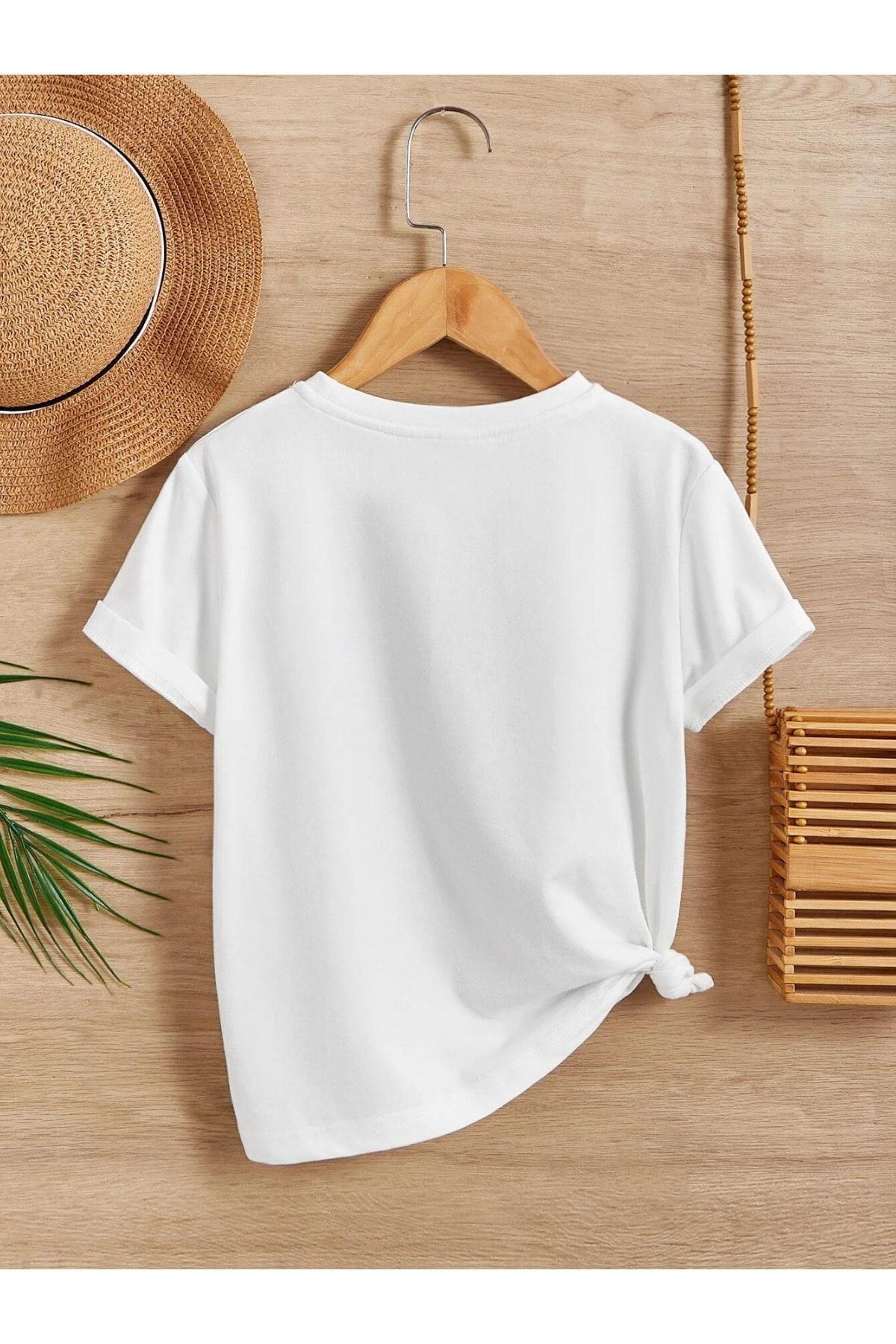 VASK Unisex Rahat Kalıp Pamuklu Baskılı Çocuk T-shirt fotoğrafı 2 (önizleme)