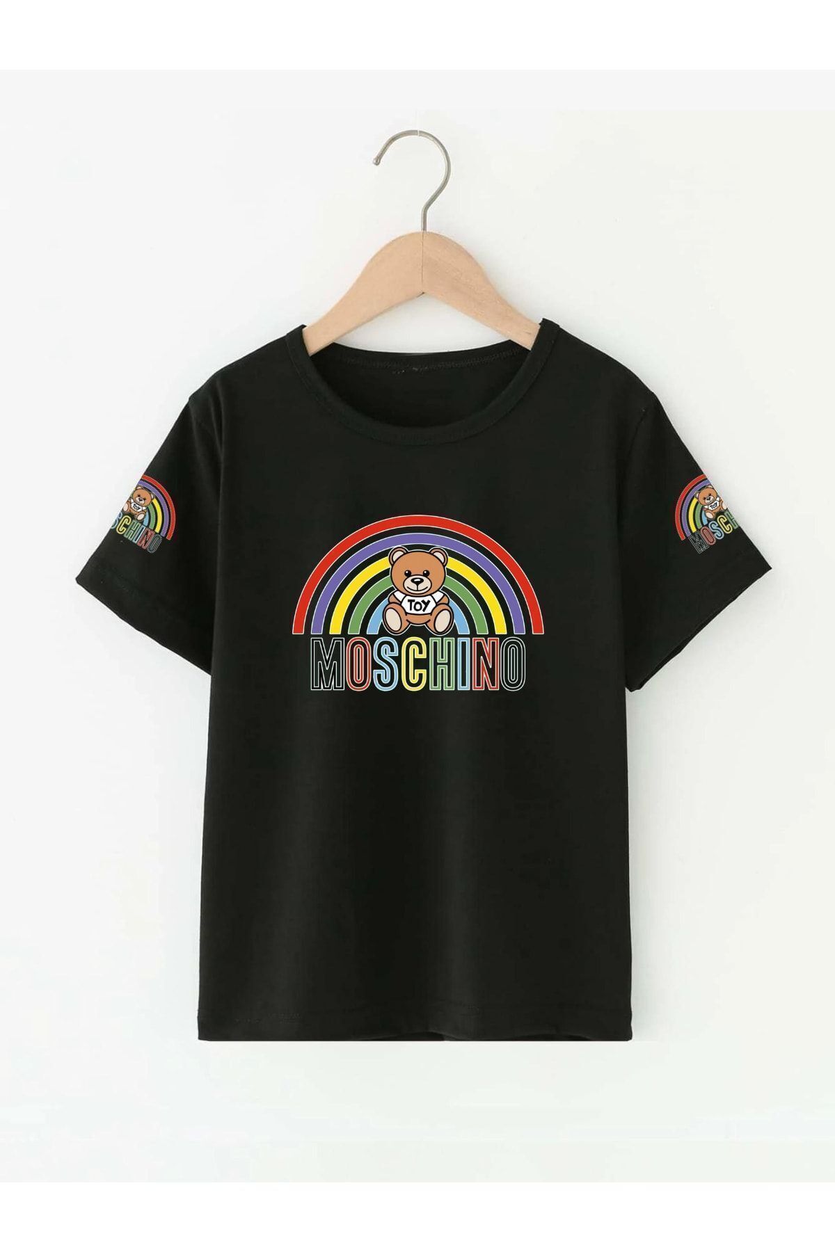 VASK Παιδικό μπλουζάκι Unisex Rainbow Moschino Cotton Crew Neck