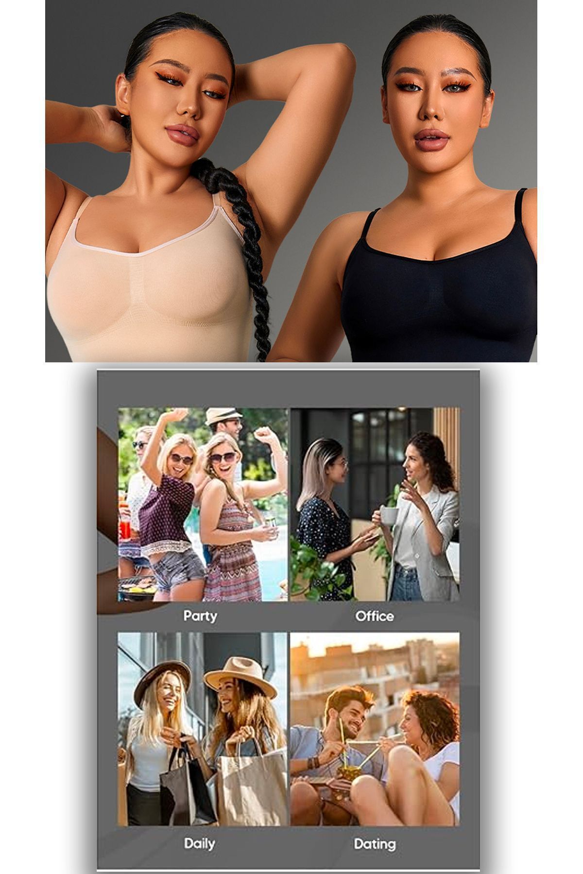 SWEETKORSE-Corset de întărire pentru femei, cu piept și picior pe burtă, cu bretele de reglare 5