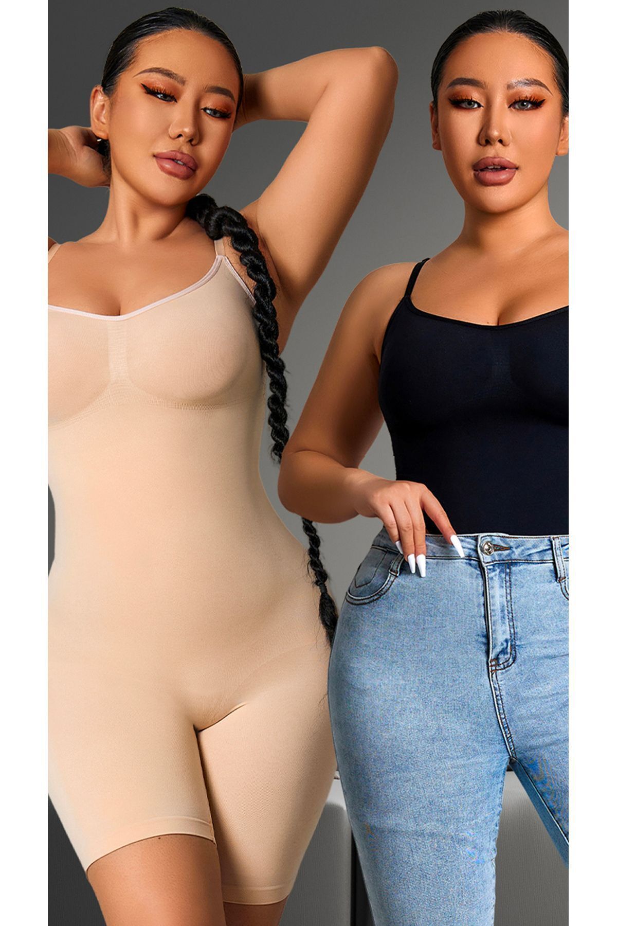 SWEETKORSE-Corset de întărire pentru femei, cu piept și picior pe burtă, cu bretele de reglare 2