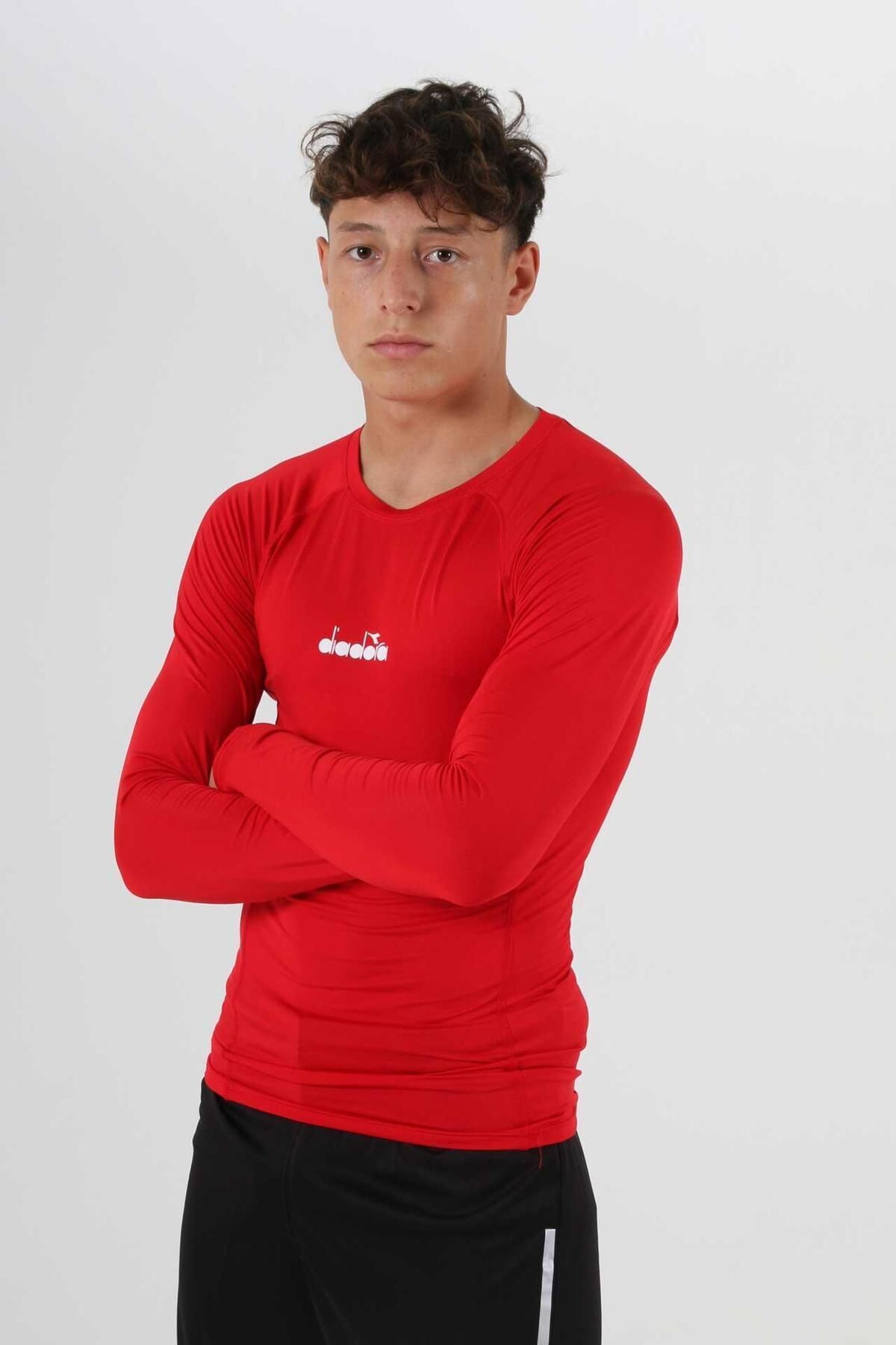 Diadora Pro Uzun Kollu İçlik Kırmızı görsel 3