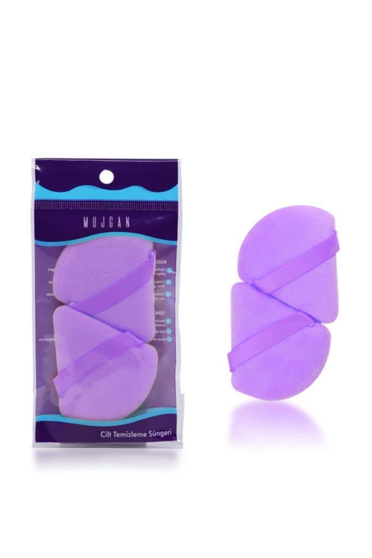 MUJGAN 2'li Üçgen Makyaj Süngeri Mor