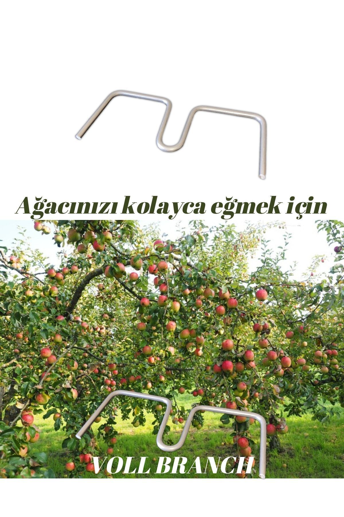 Voll Branch X5 Dal Eğim Desteği Ağaç Dalı Bükme Teli Metal 5 Adet 4